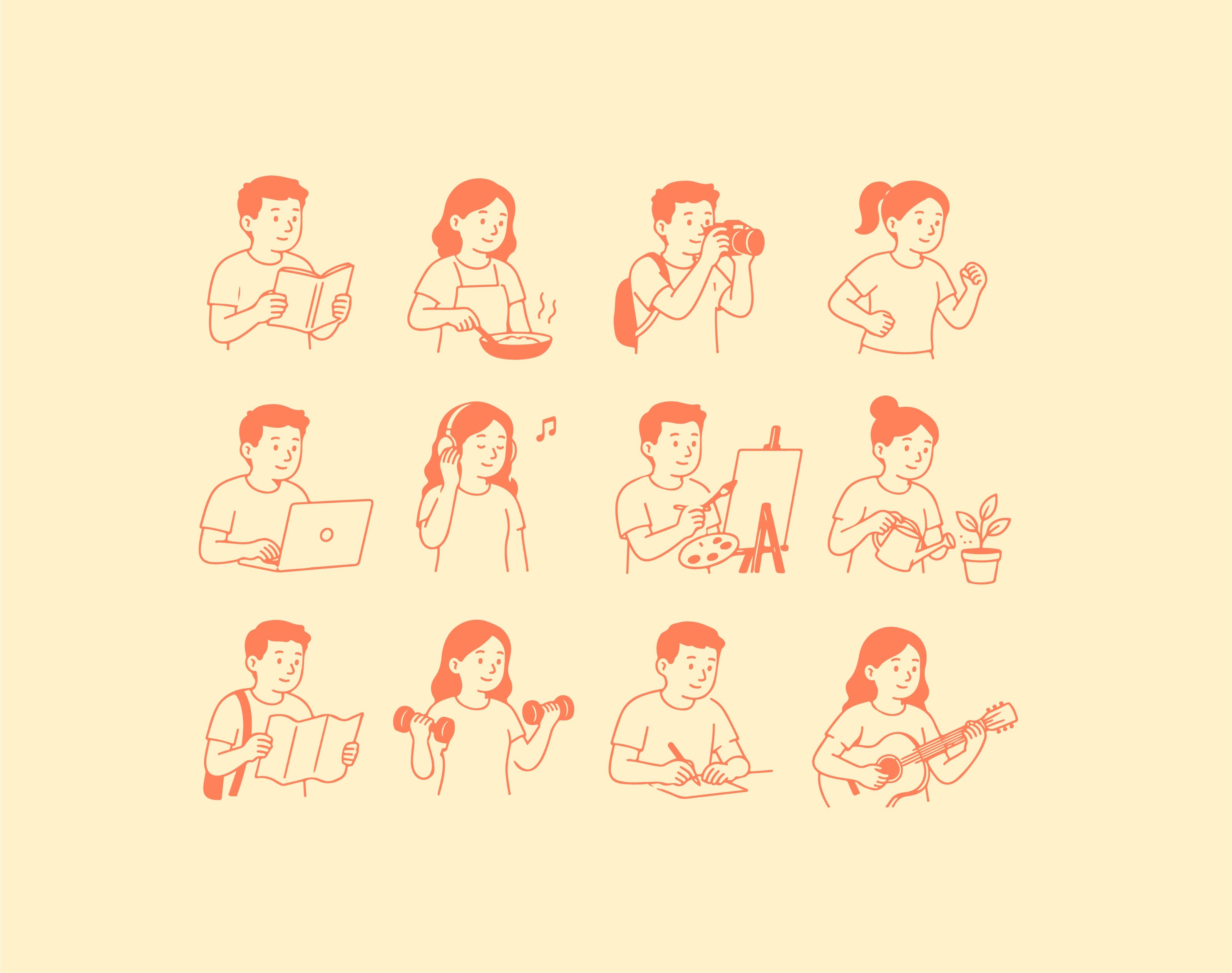 People Hand drawn Vo