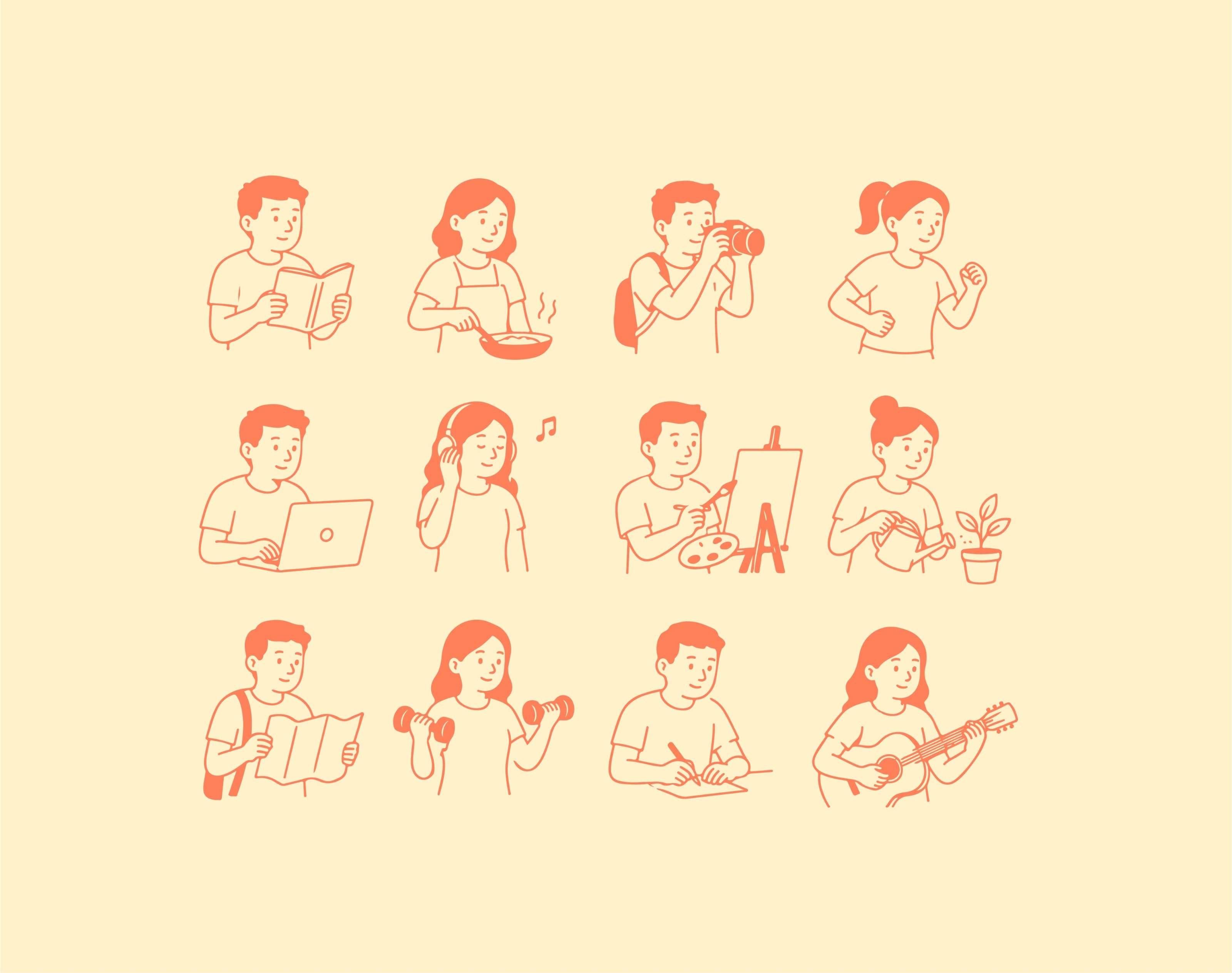 People Hand drawn Vo