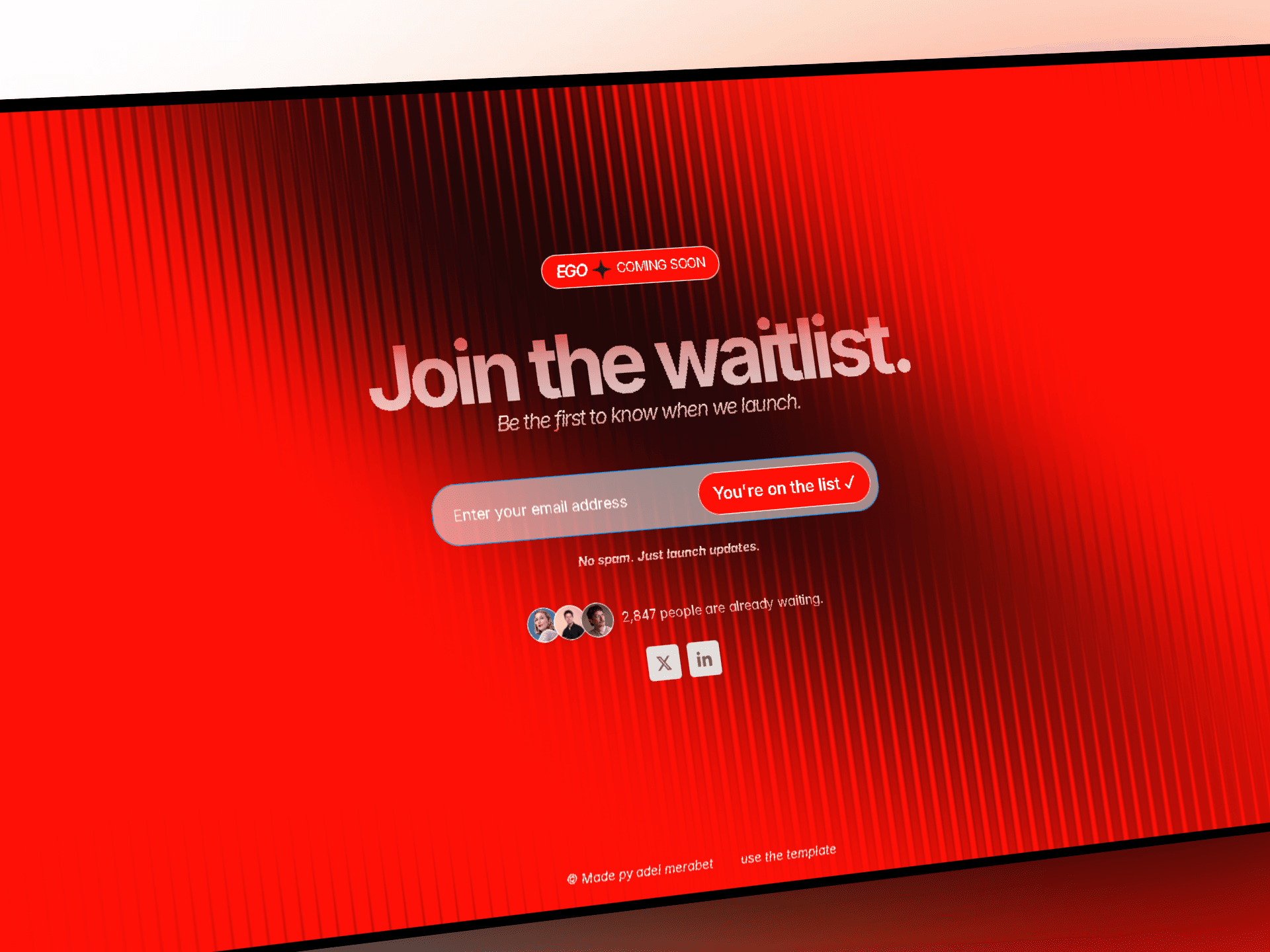 EGO — Waitlist