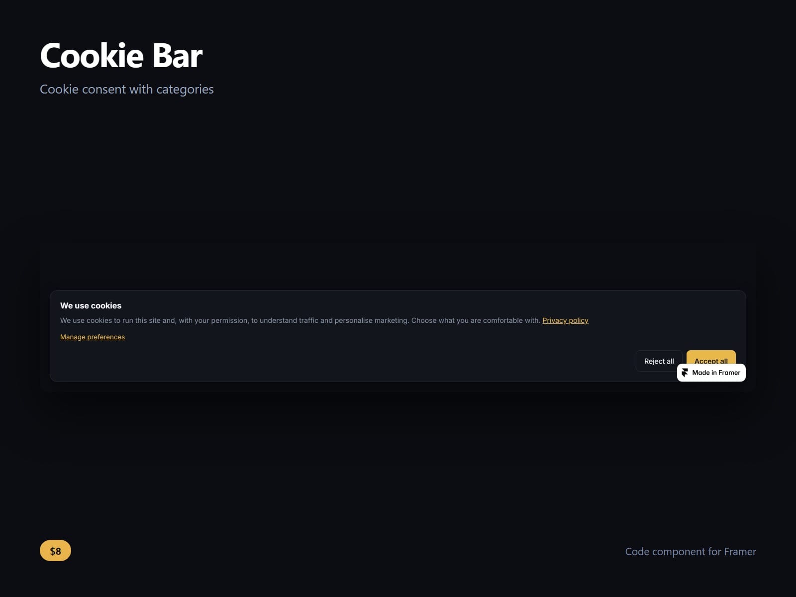 Cookie Bar
