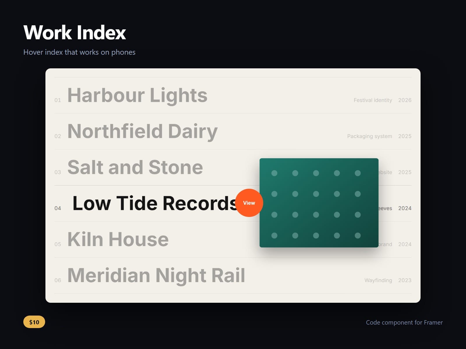 Work Index