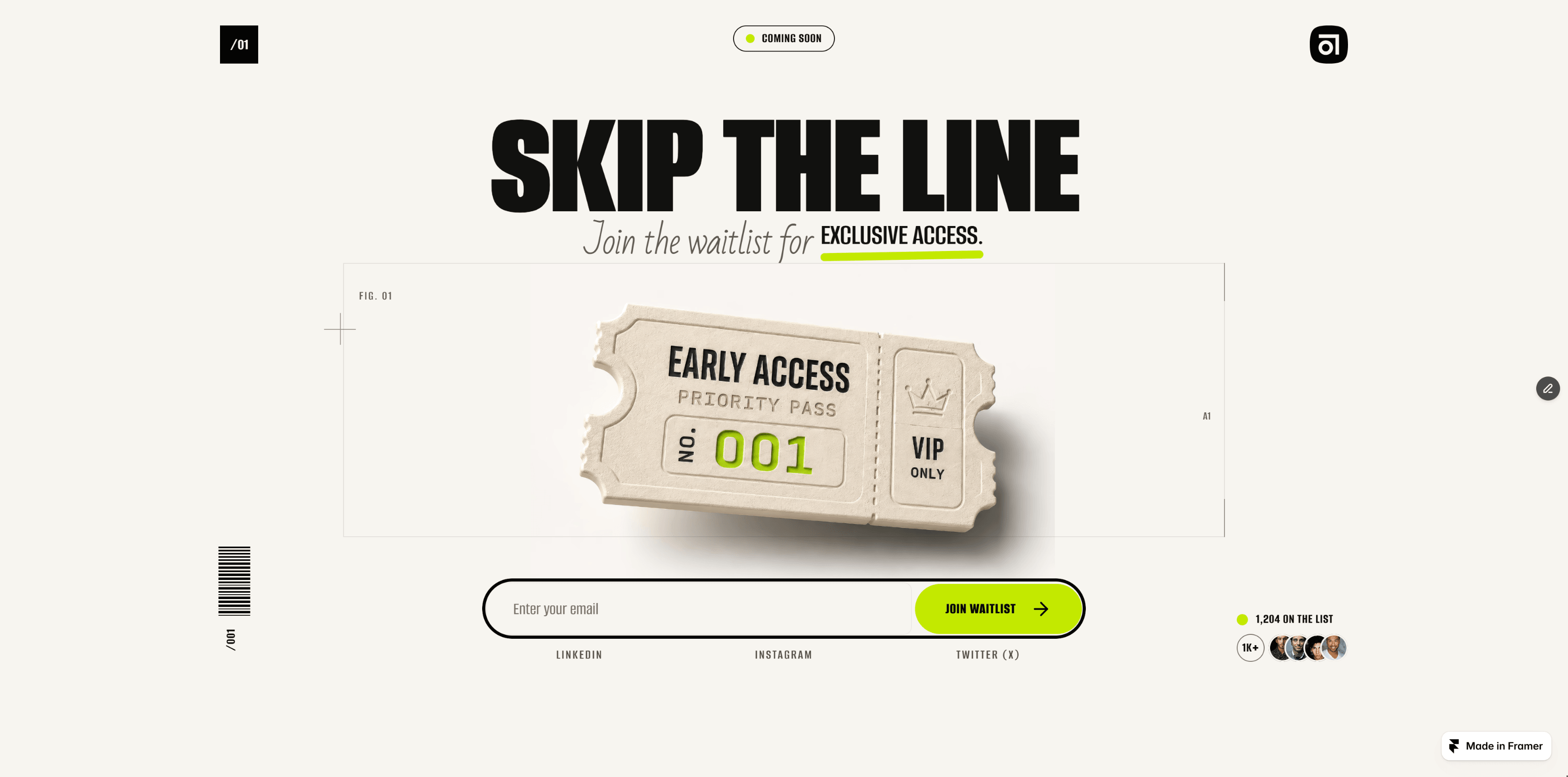 SKIP THE LINE