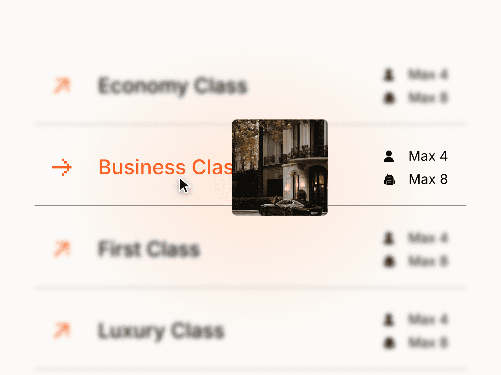 Blur Focus List