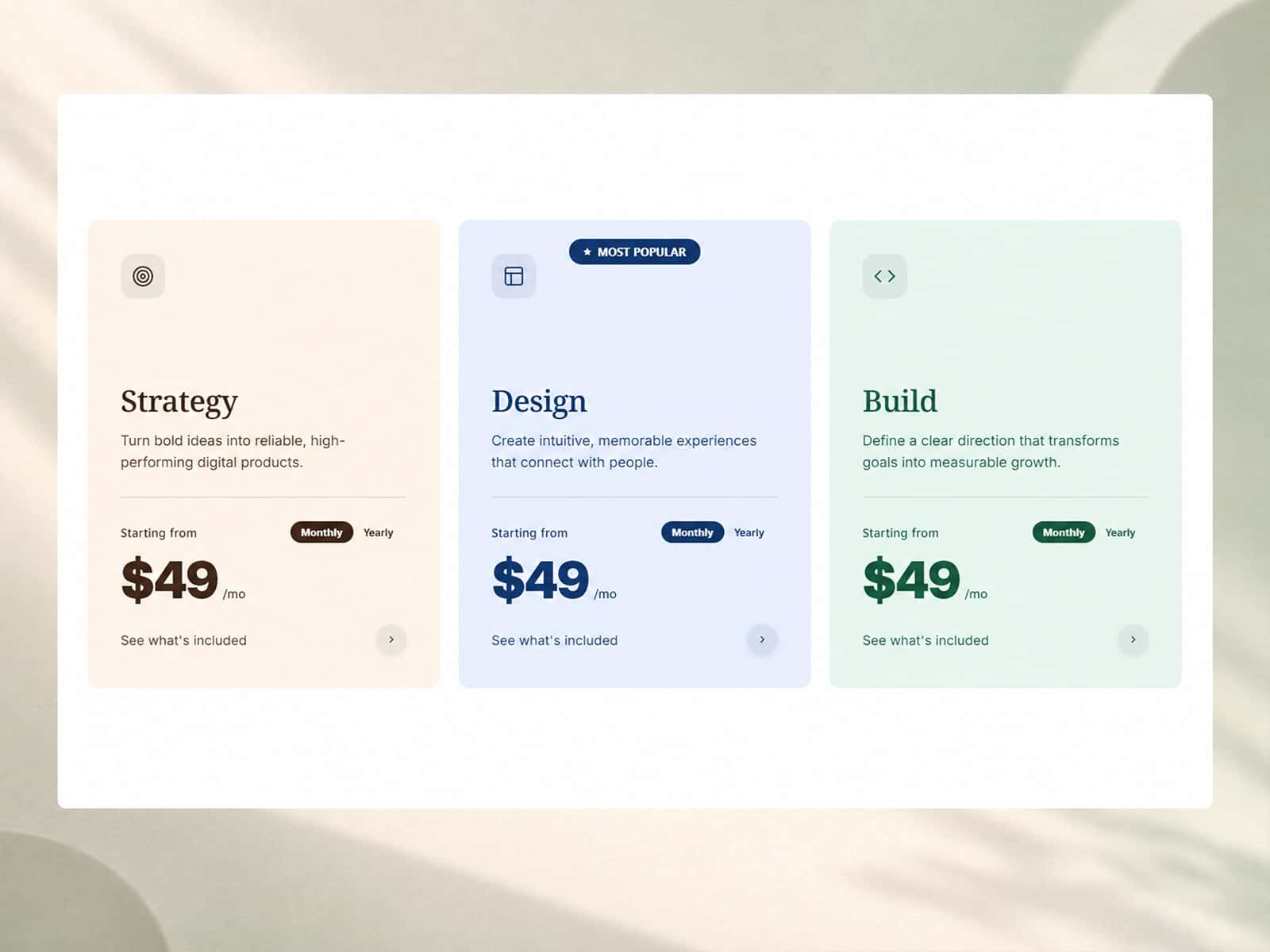 Pricing Service Deck