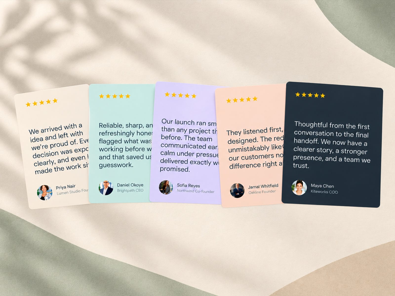 Testimonial Deck
