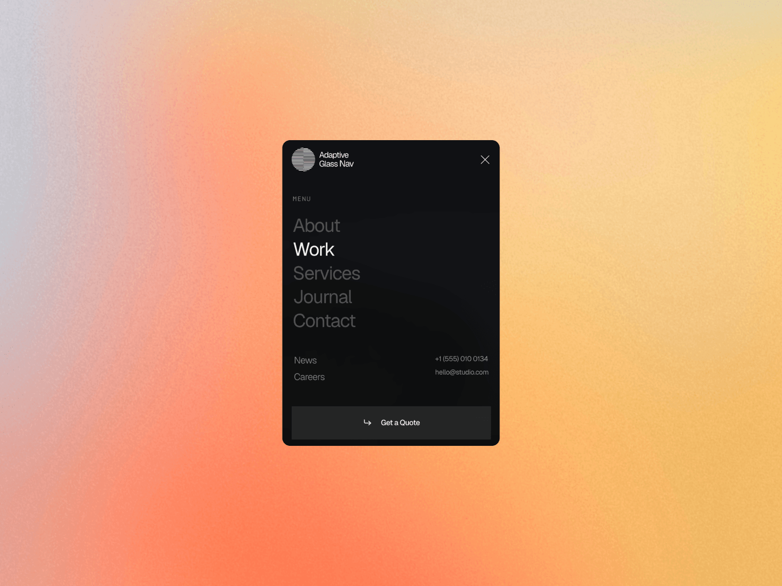 Adaptive Glass Nav