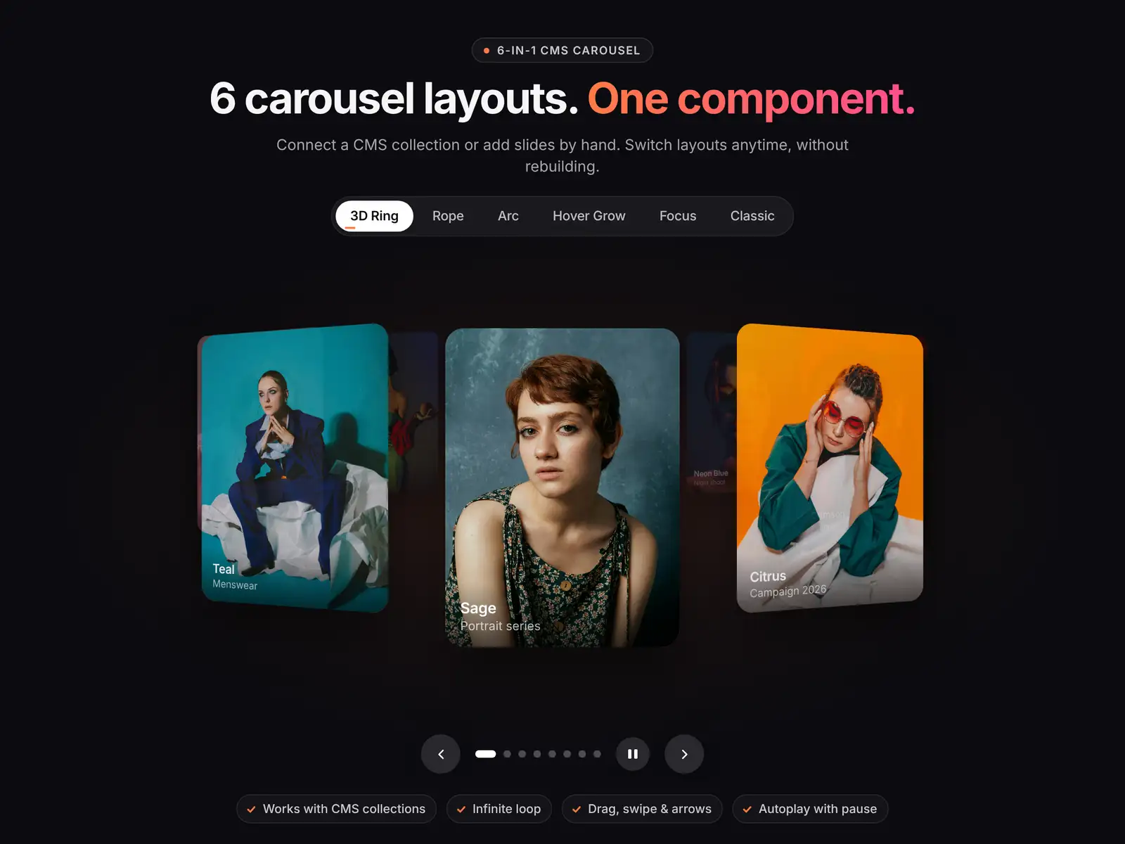 6-in-1 CMS Carousel