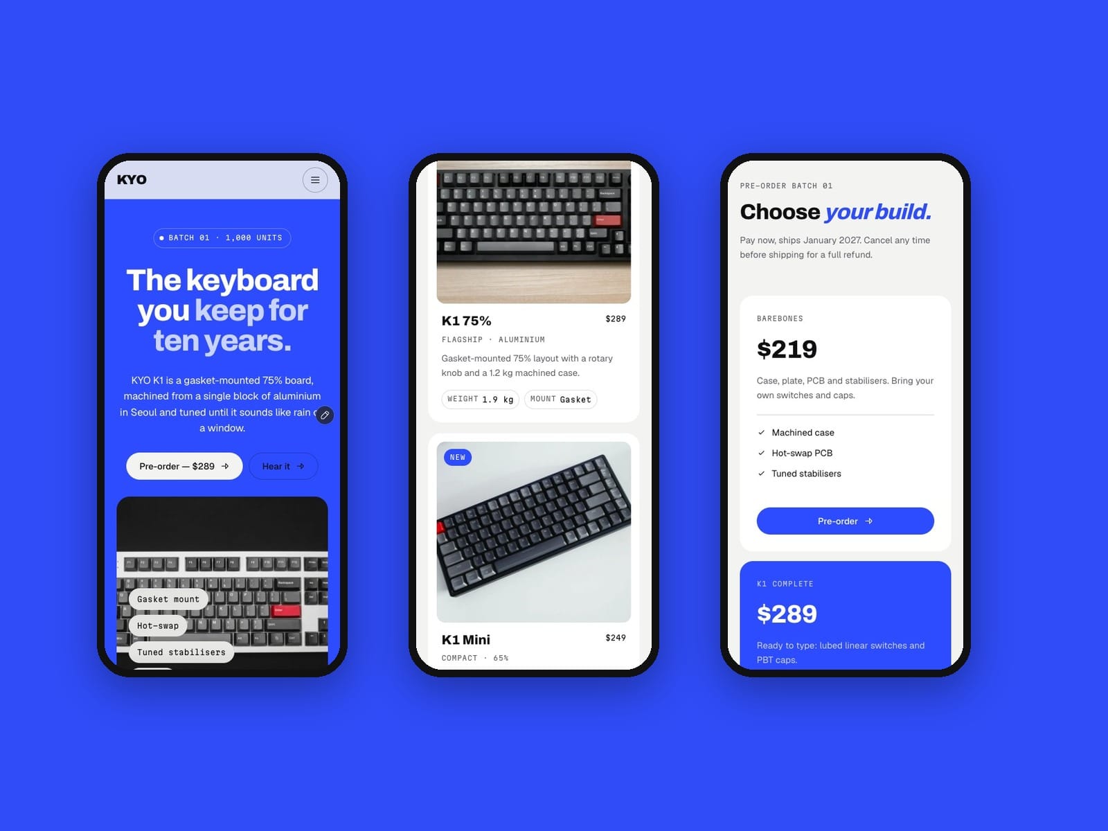 Keyboard Store Page