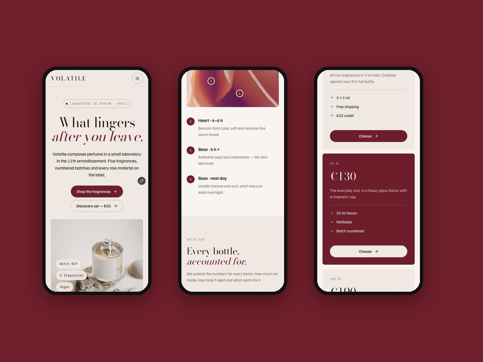Perfume Brand Site