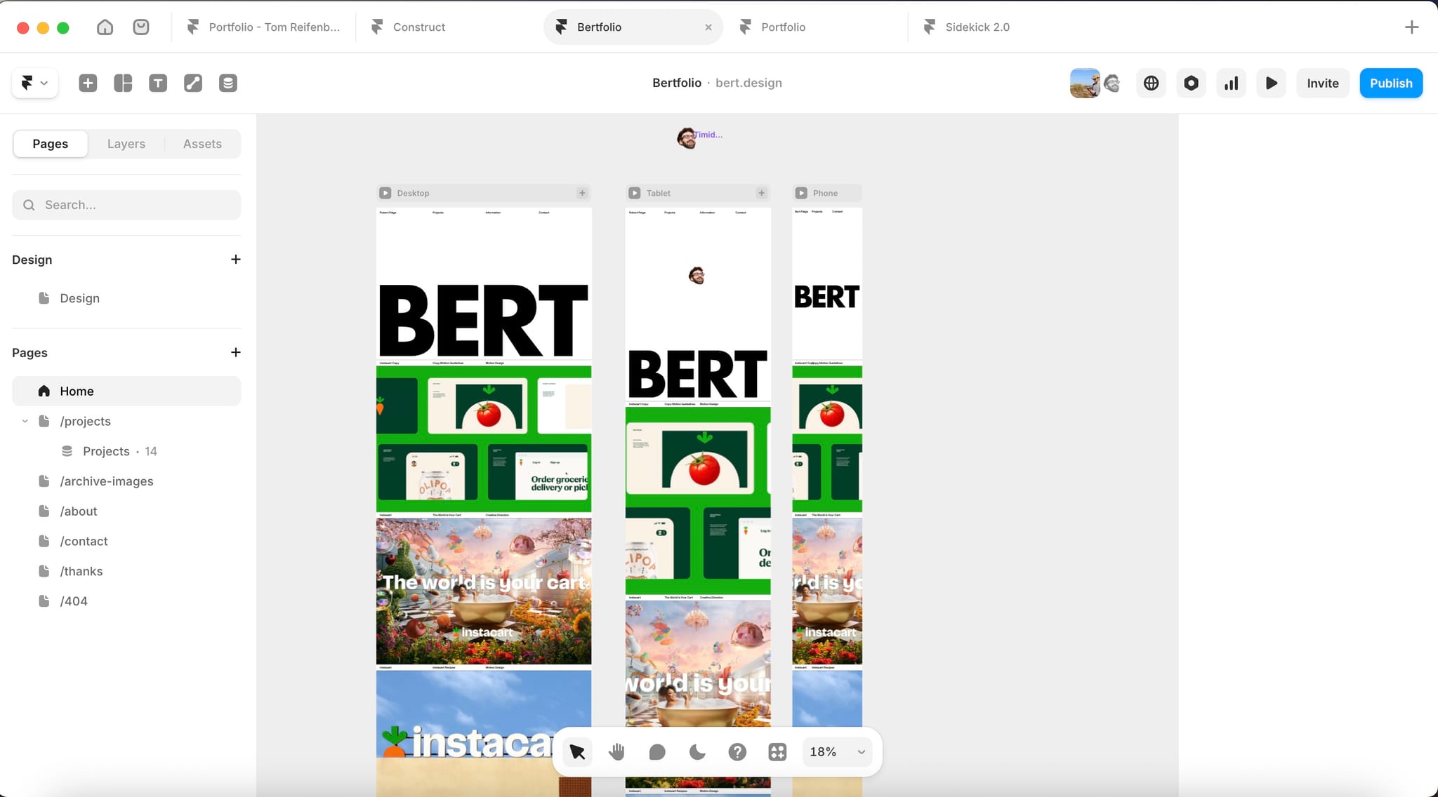 Bertfolio