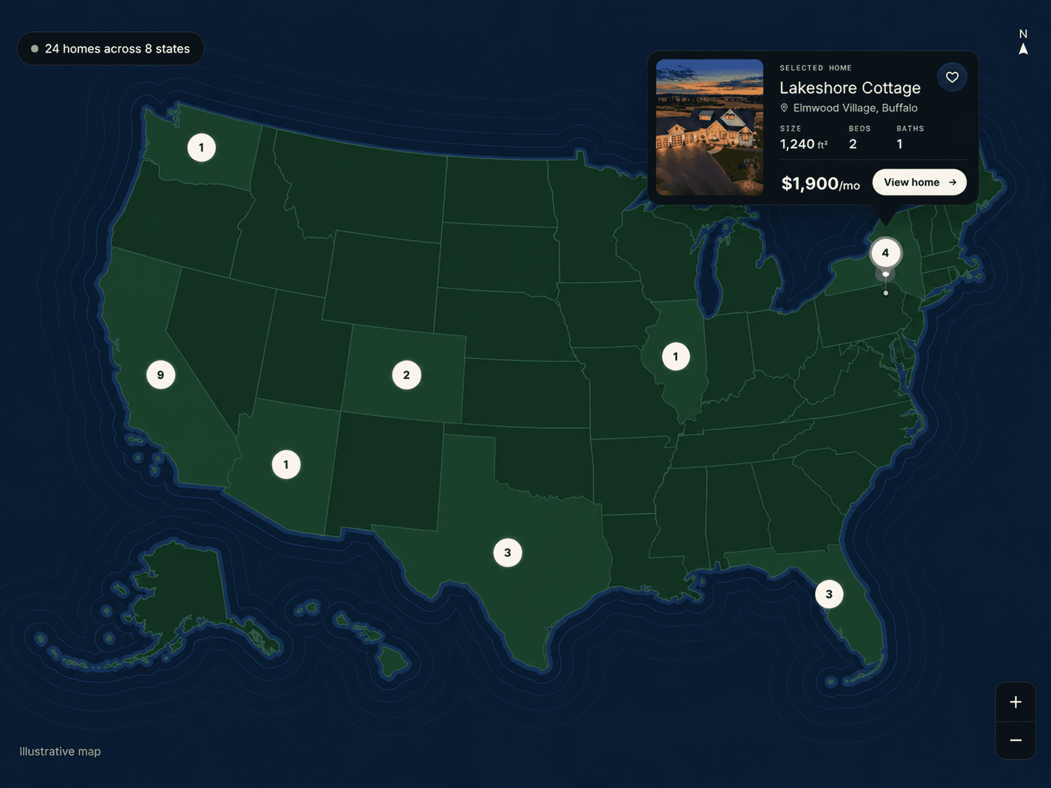USA Property Map