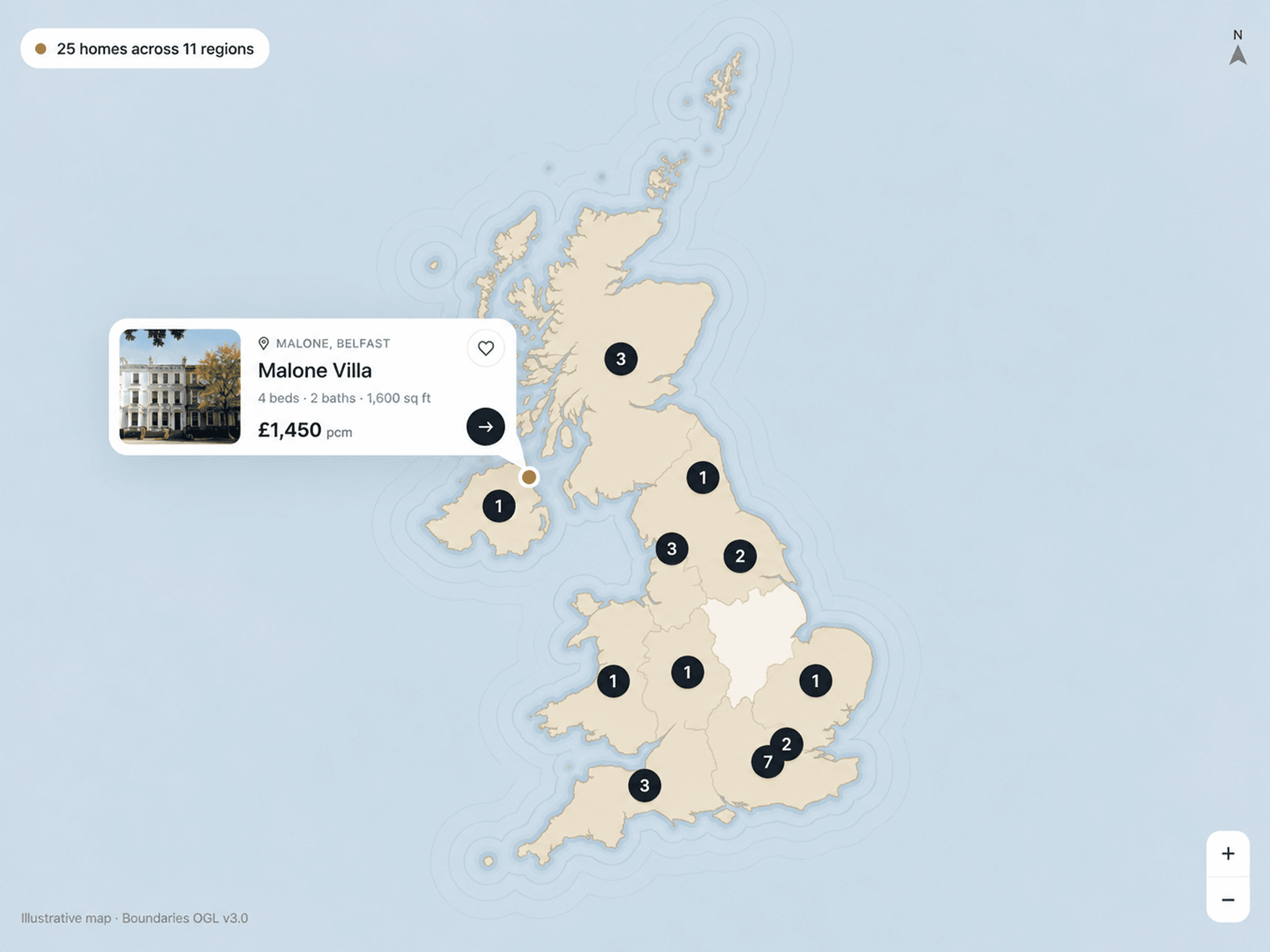 UK Property Map