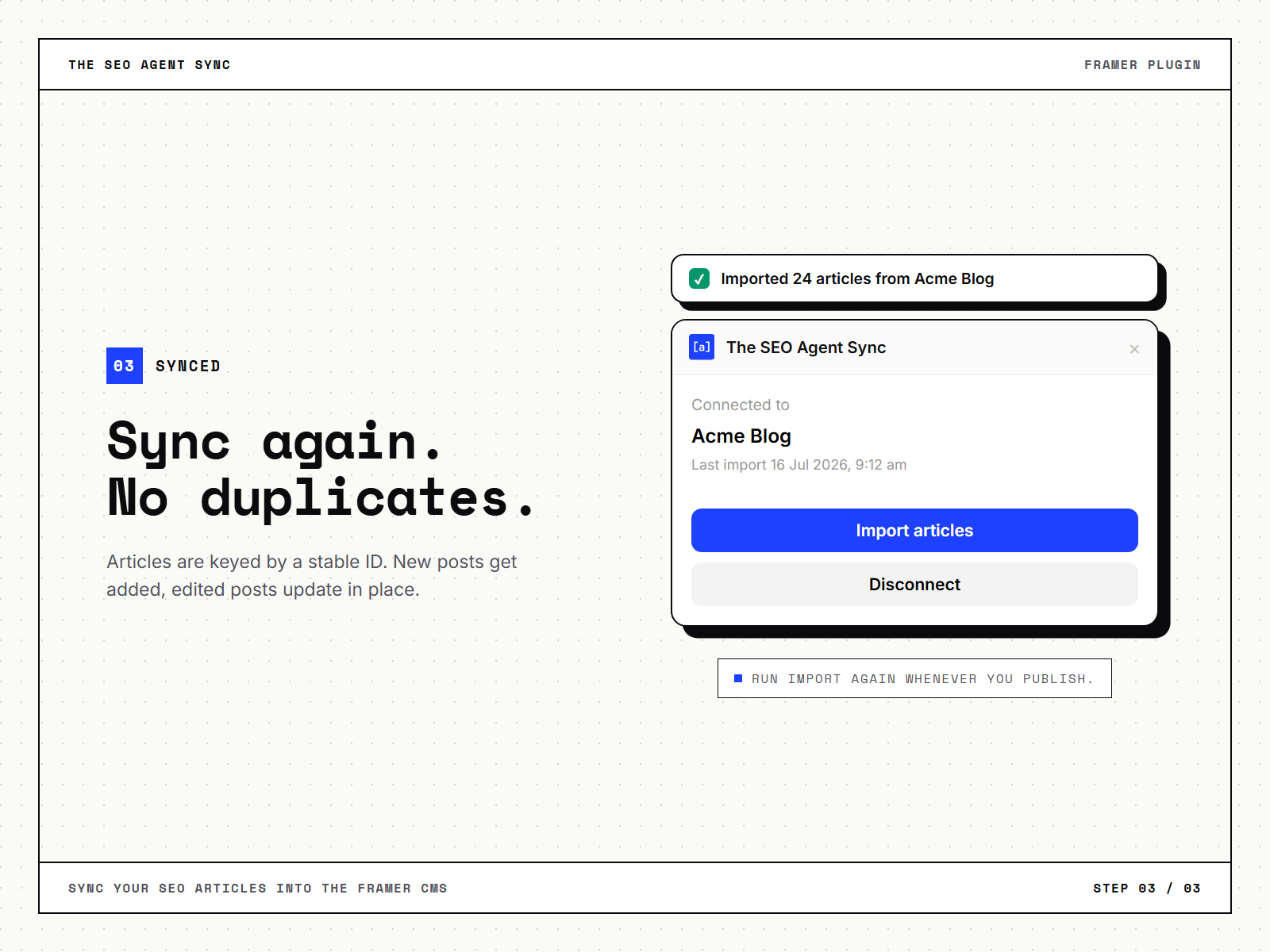 The SEO Agent Sync