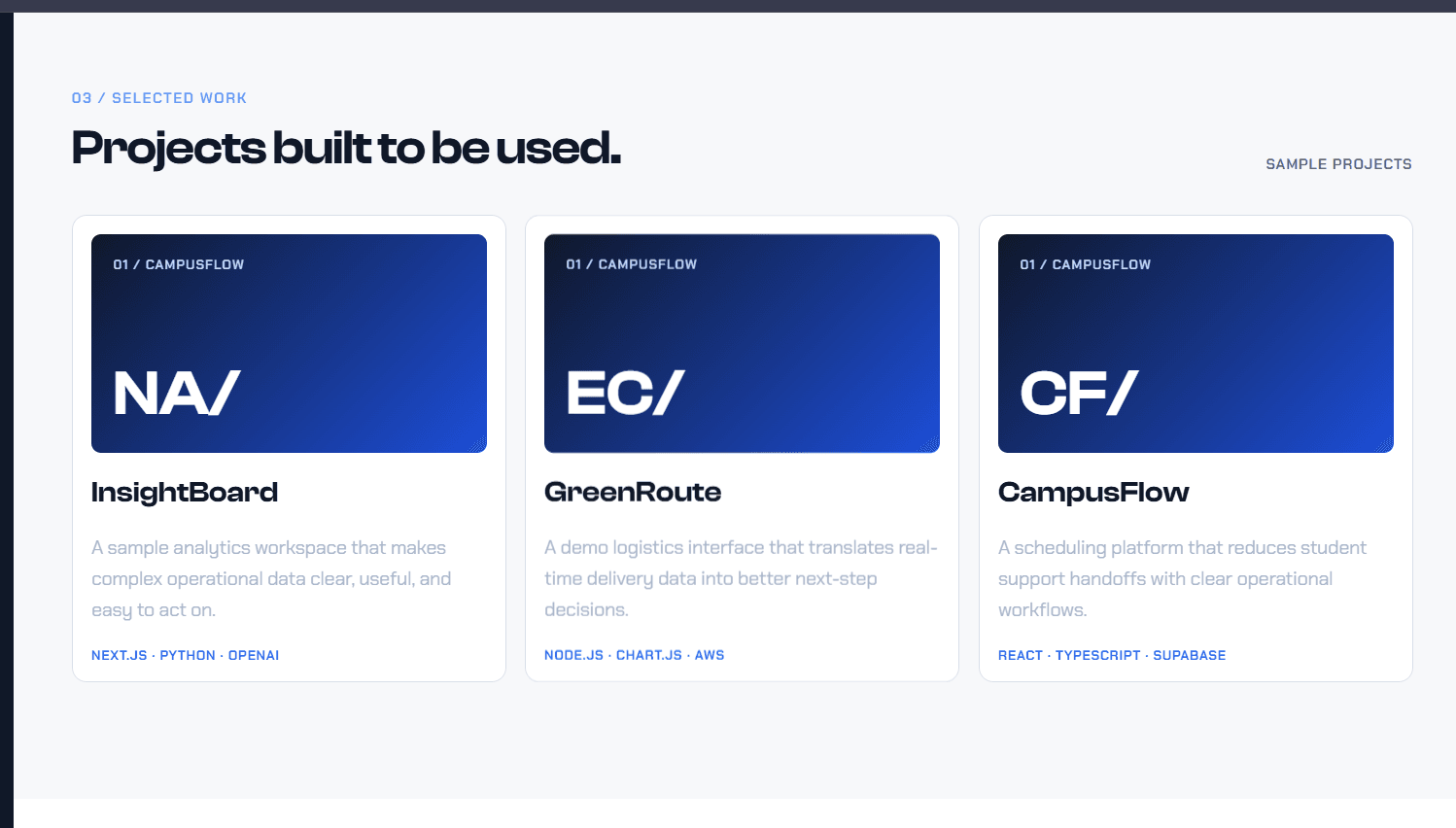 Launchfolio — Studen