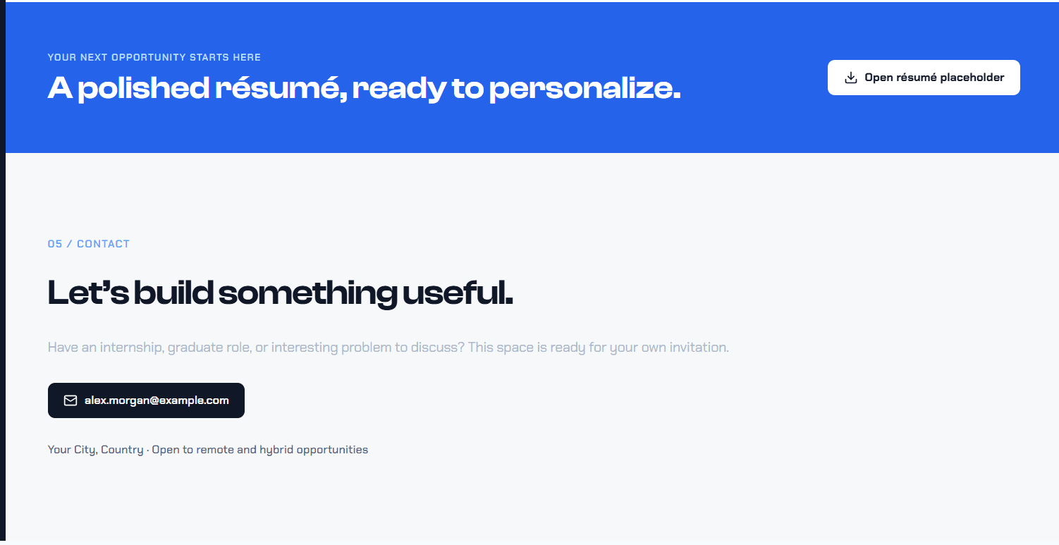 Launchfolio — Studen
