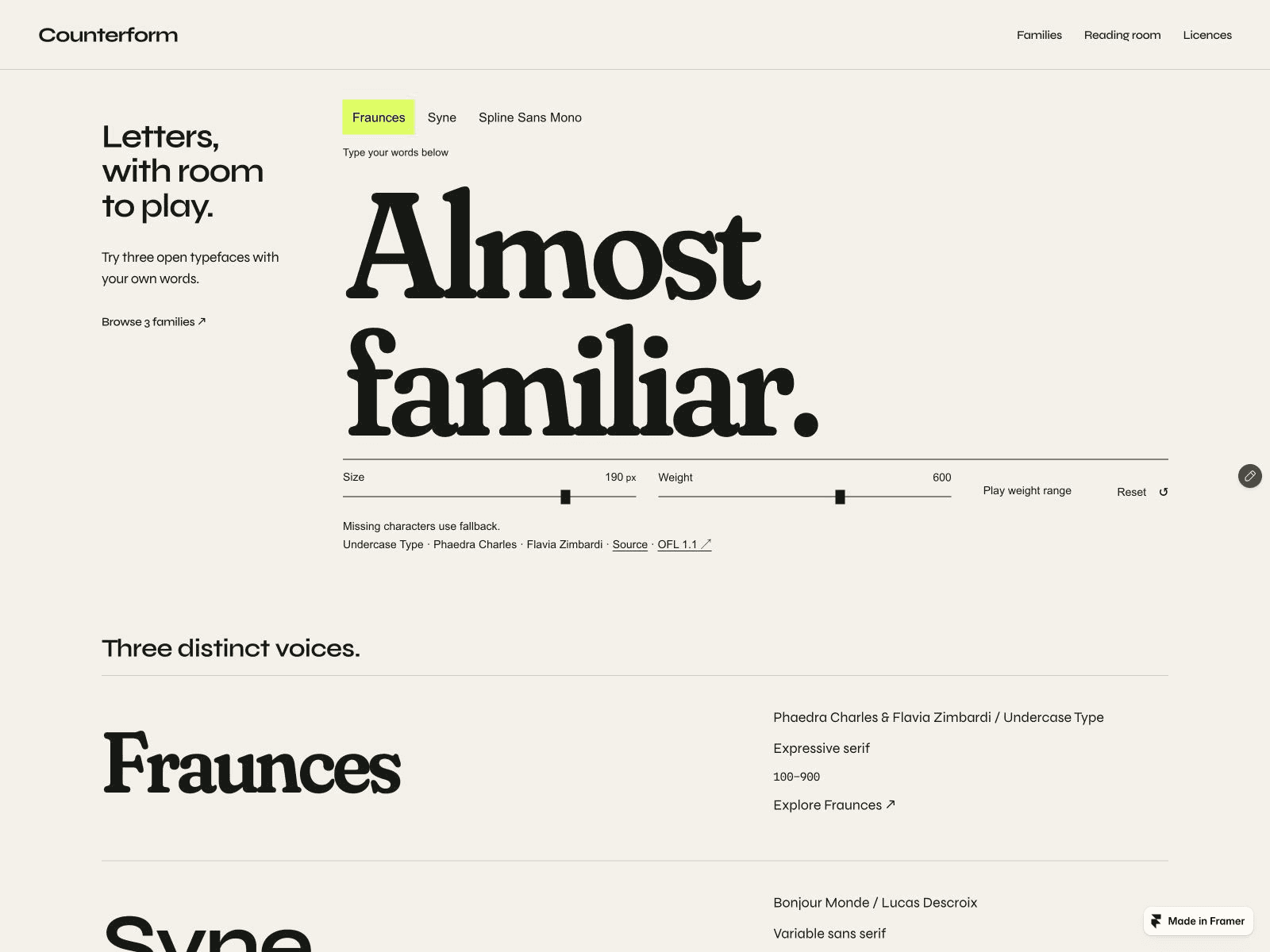 Counterform