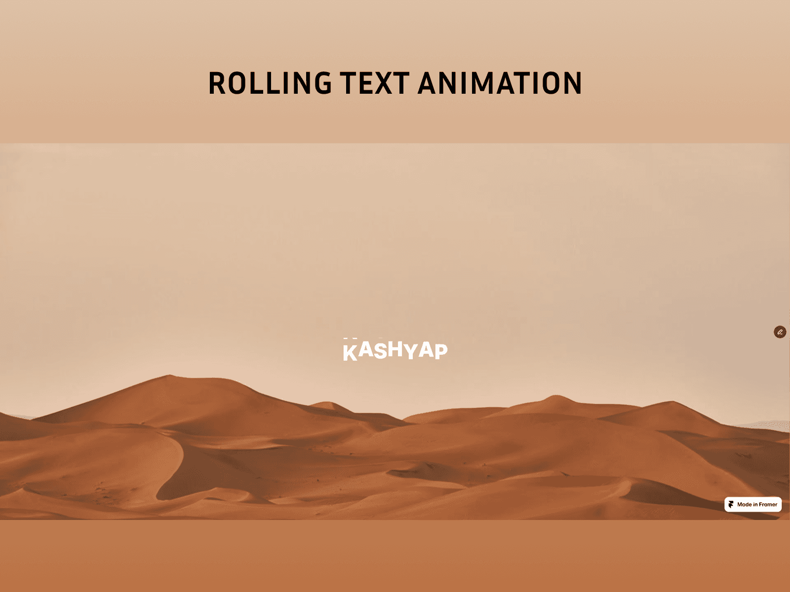 Text Roll Animation