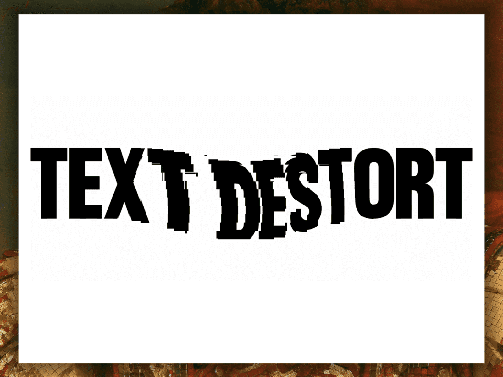 Text Distort hoverFX
