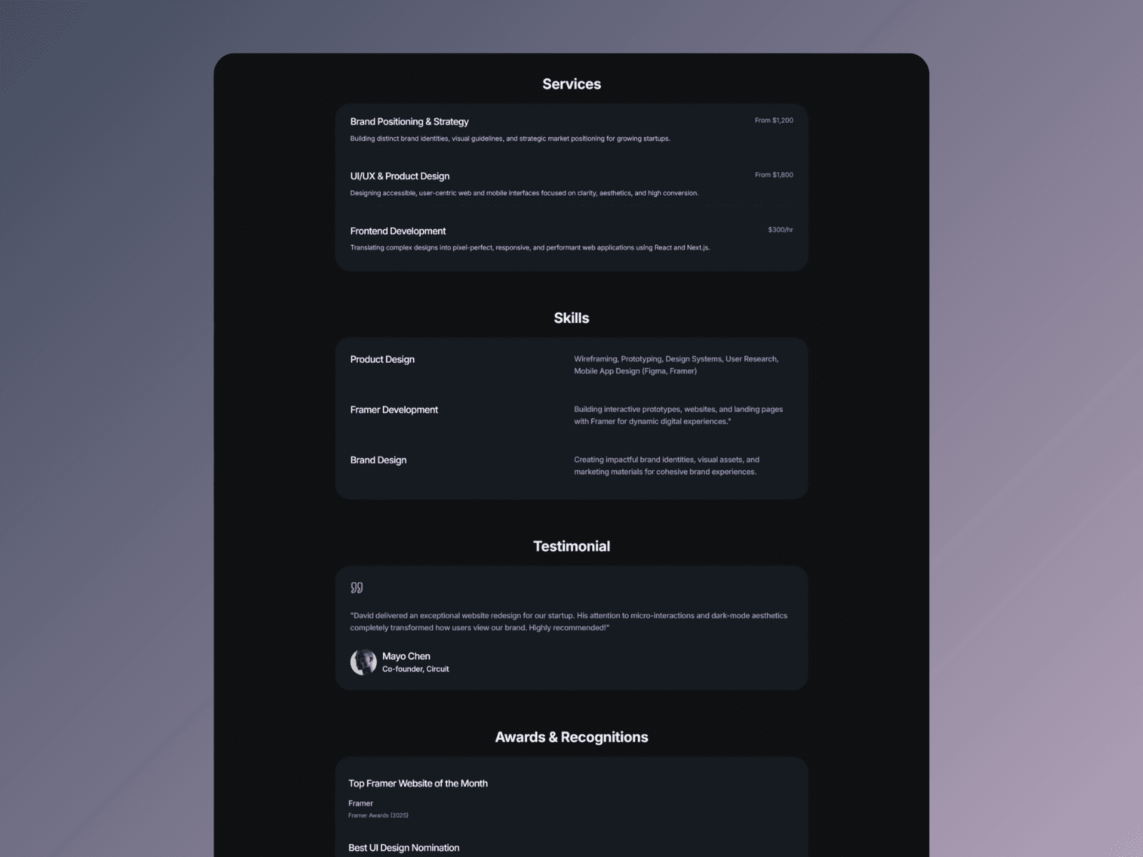 Profolios
