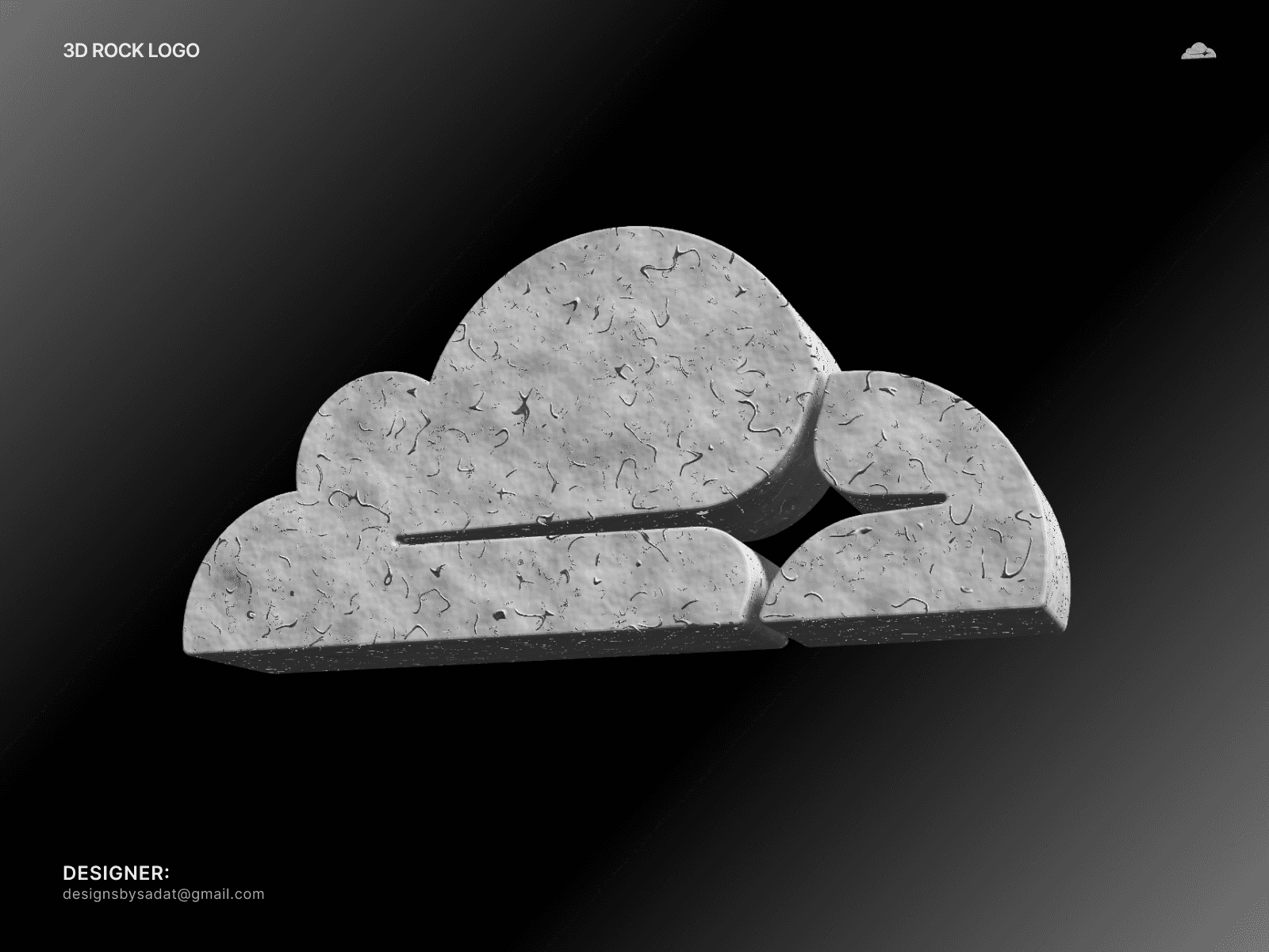 3D Rock Logo
