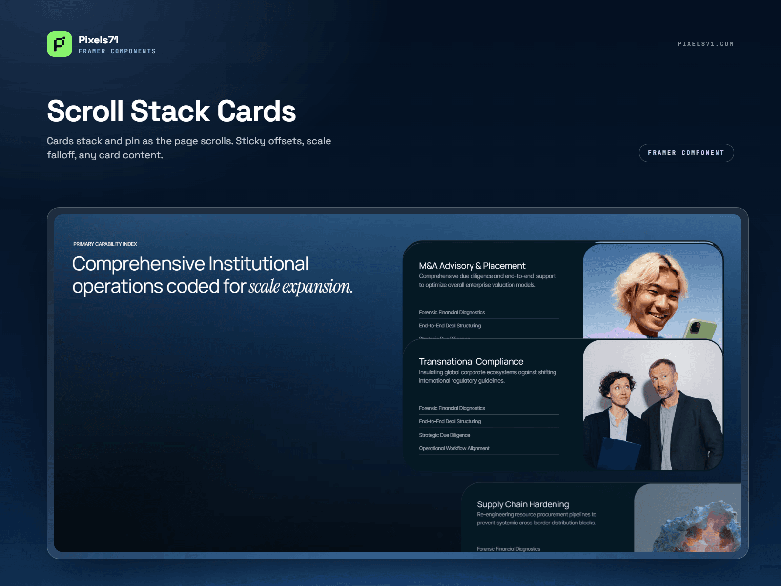 Stack Card Reveal