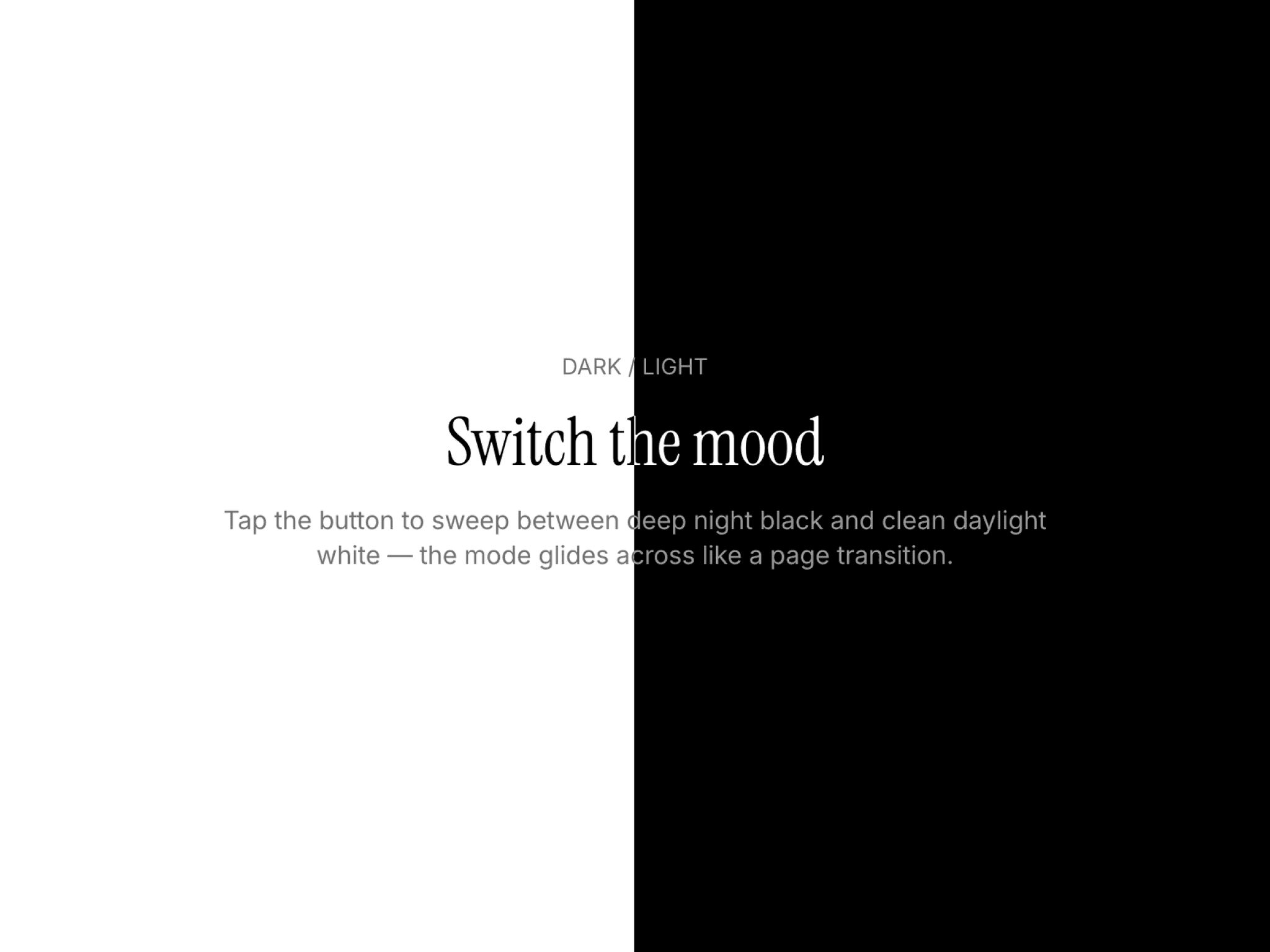 Switch modes