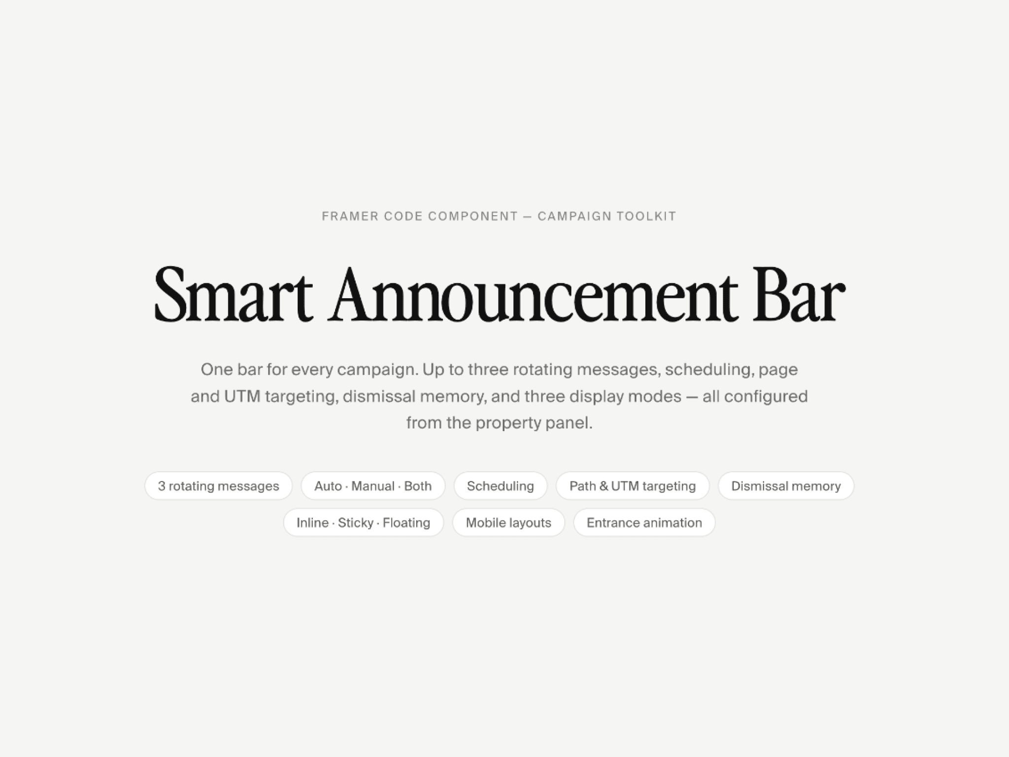 Smart Announcement