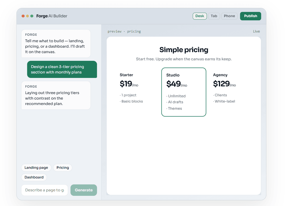 Forge AI Builder