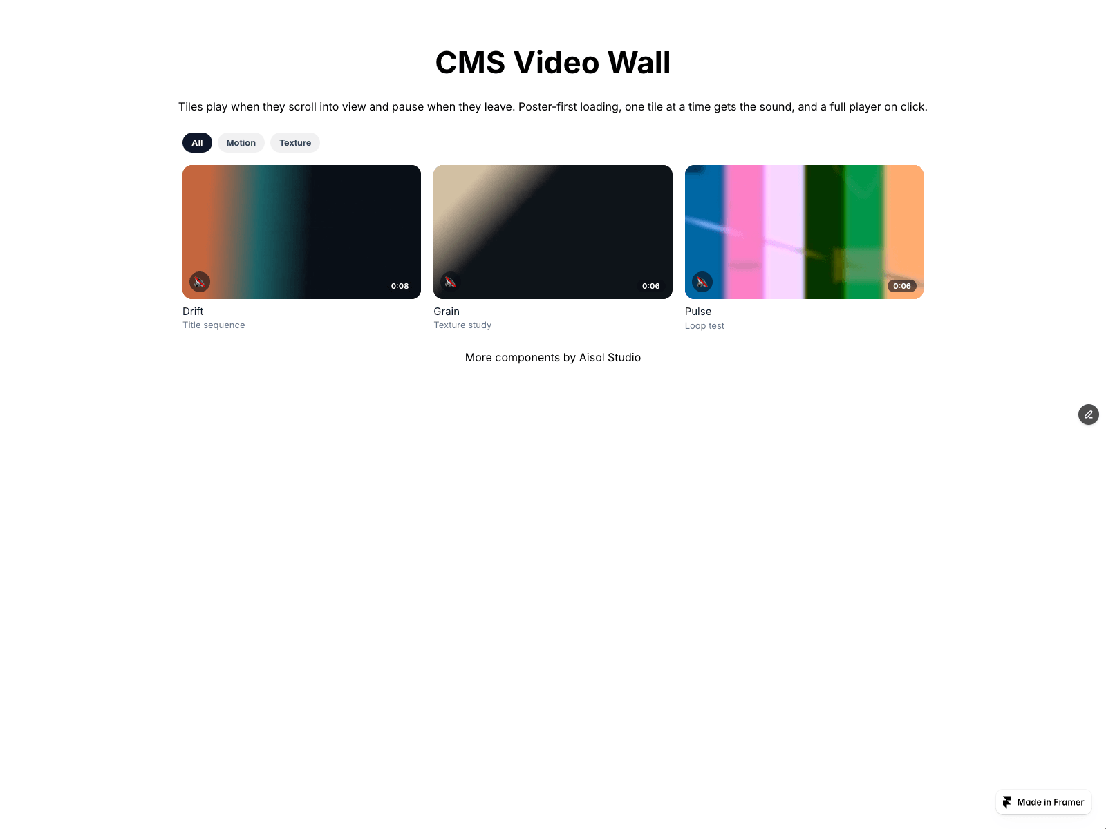 CMS Video Wall