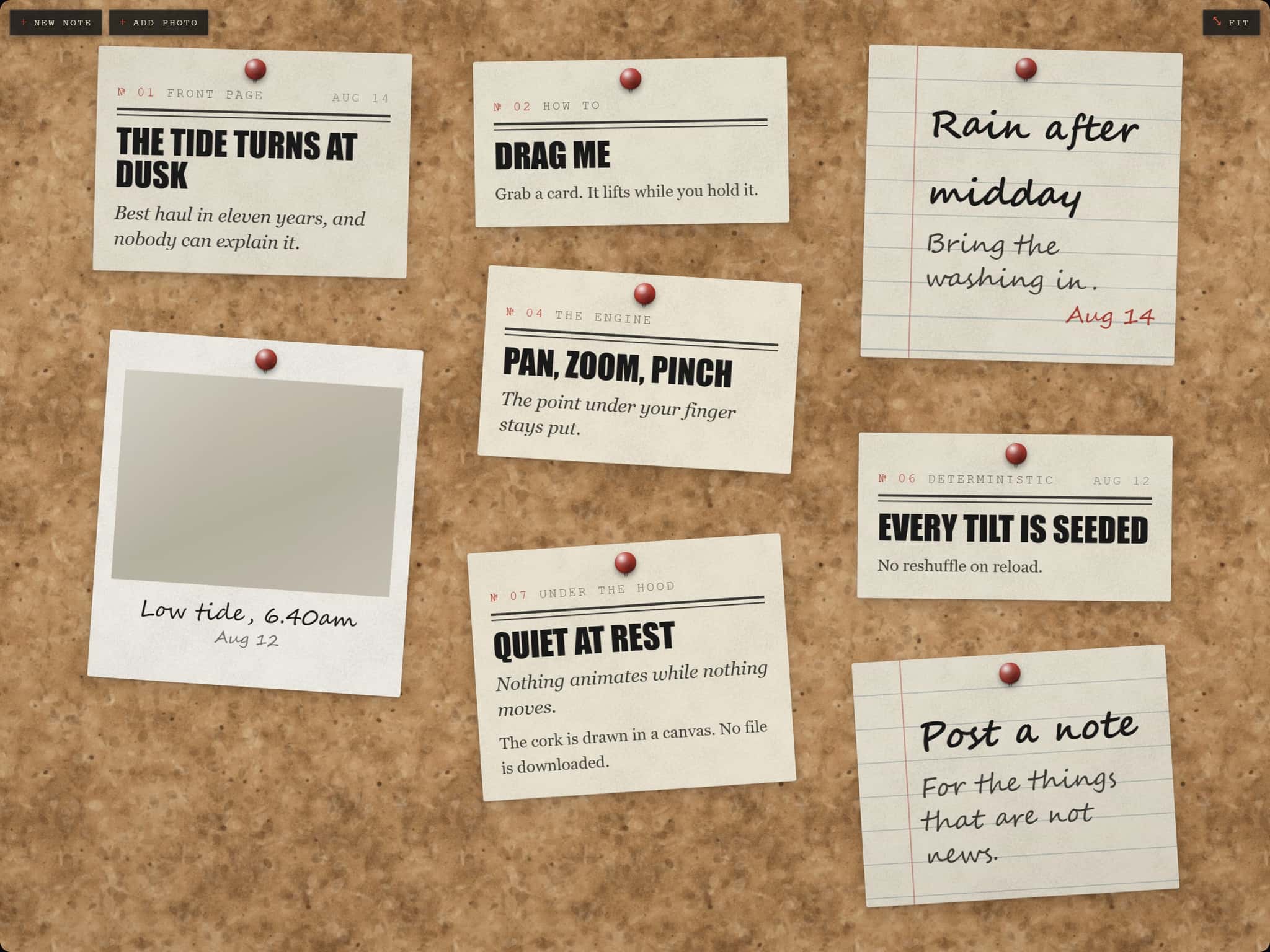 Pinboard Canvas