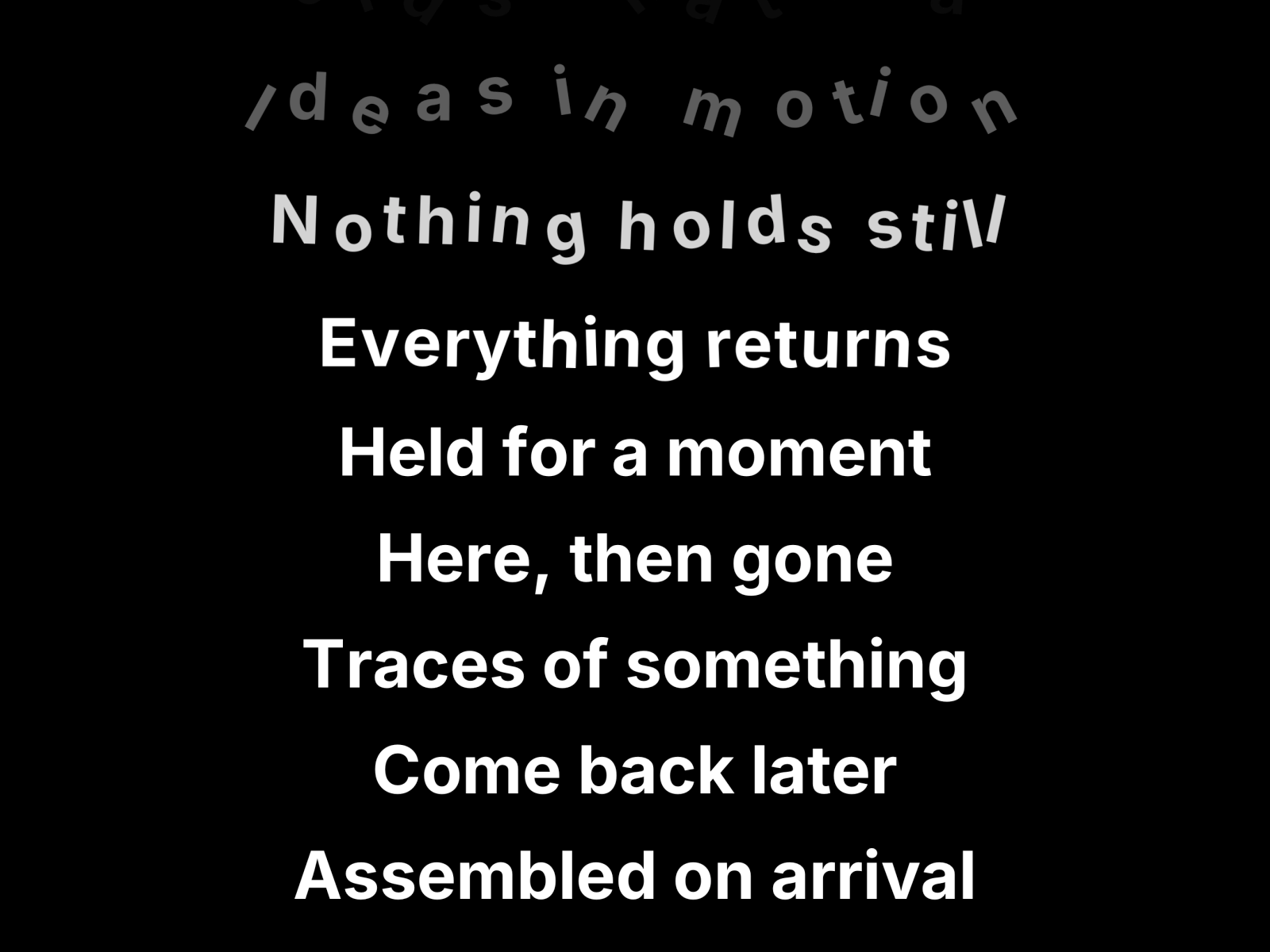 Parting Words