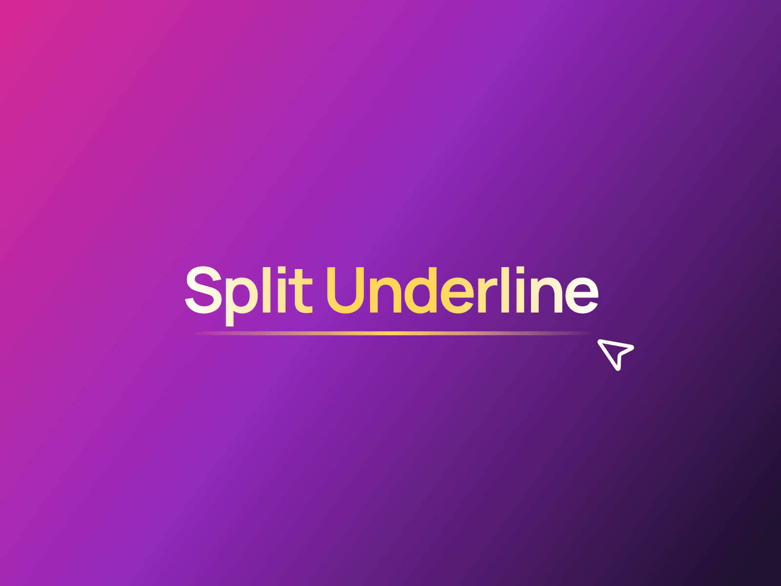Split Underline Link