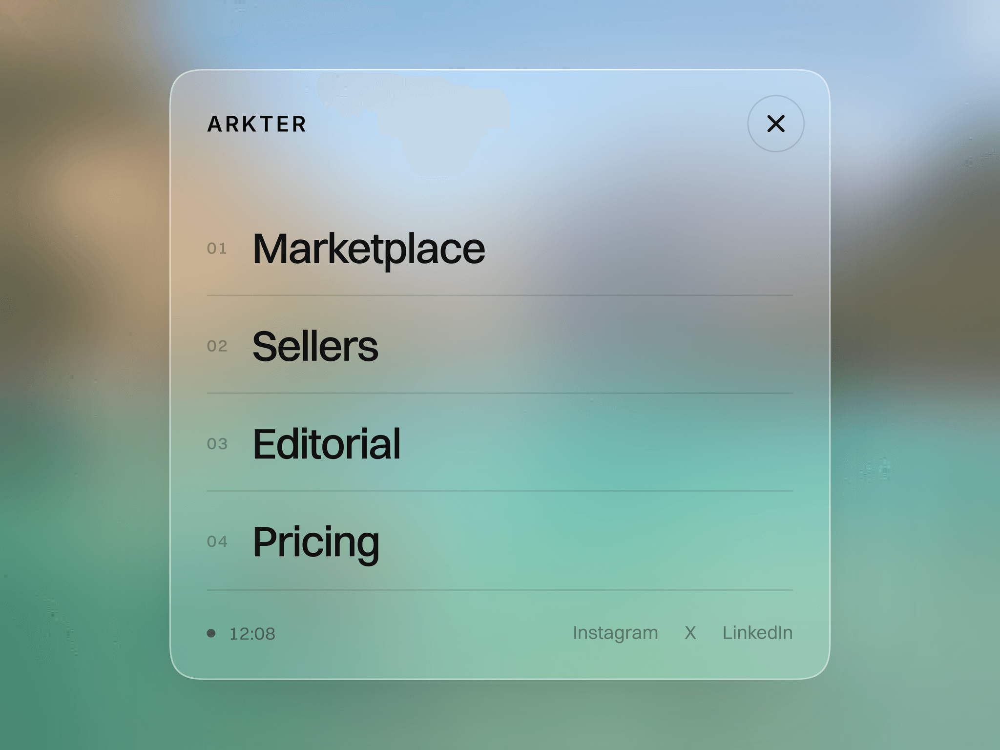 Blur Navigation