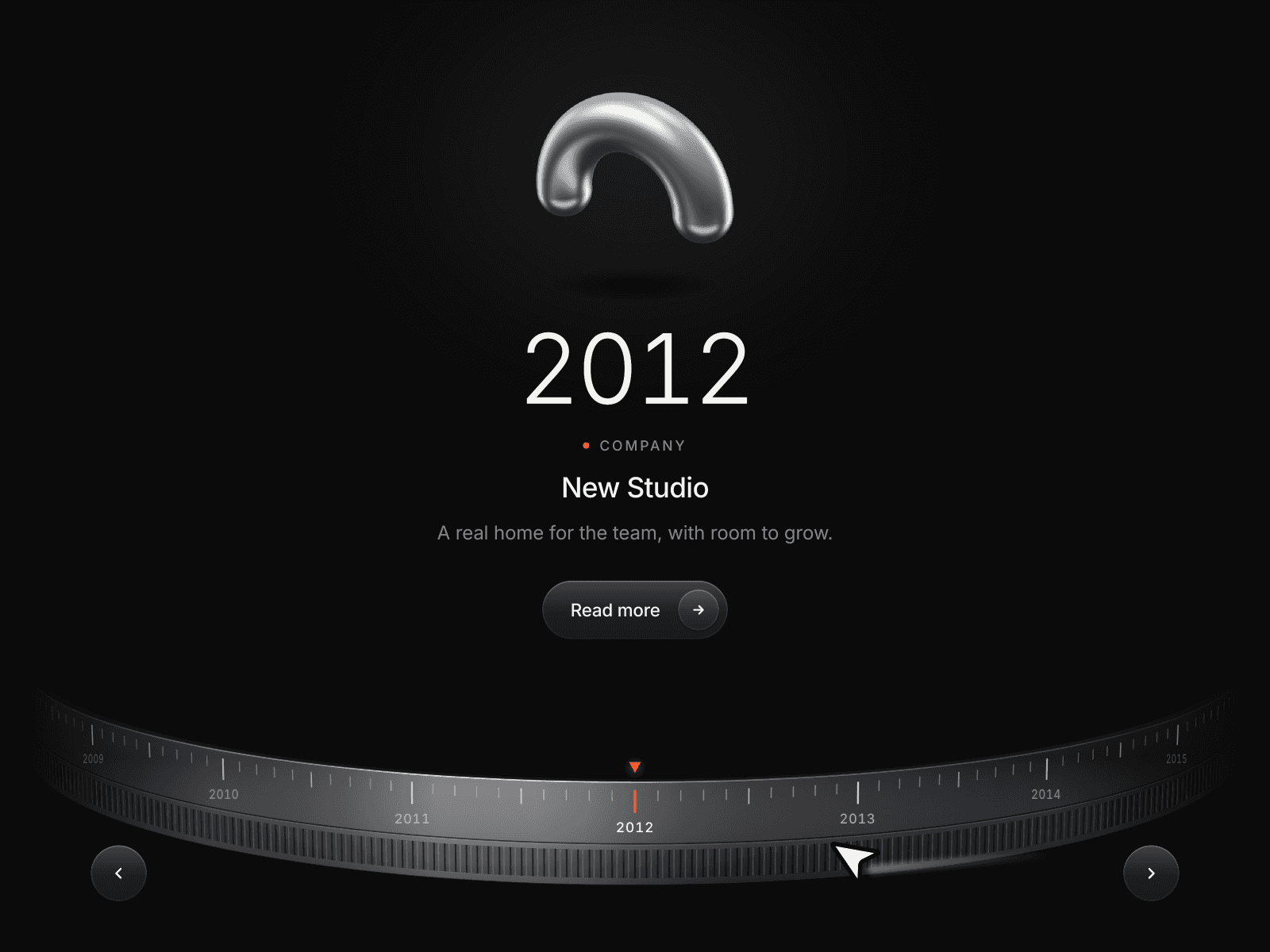 3D Dial Timeline