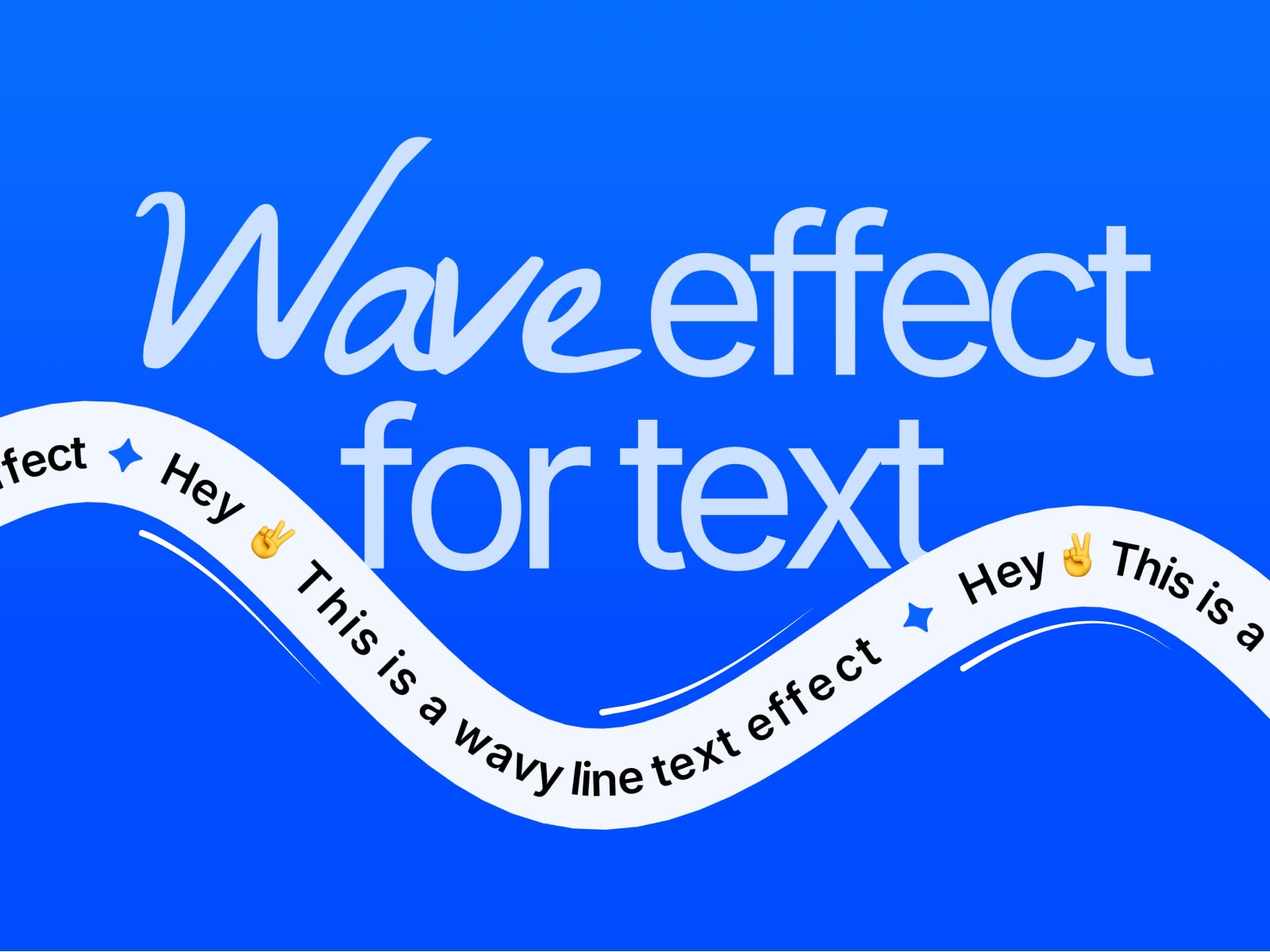 Wave effect for text