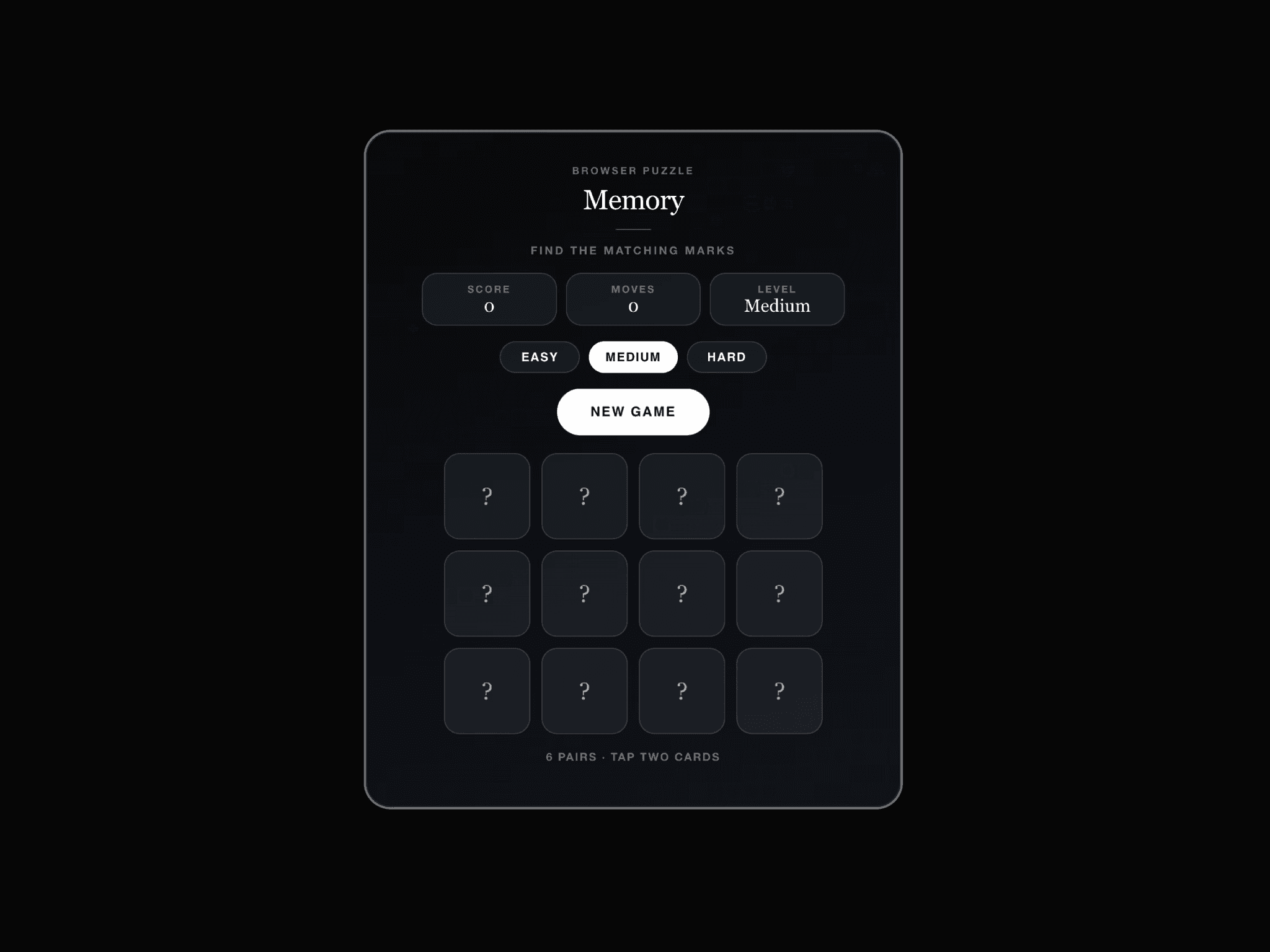 Memory Game 2