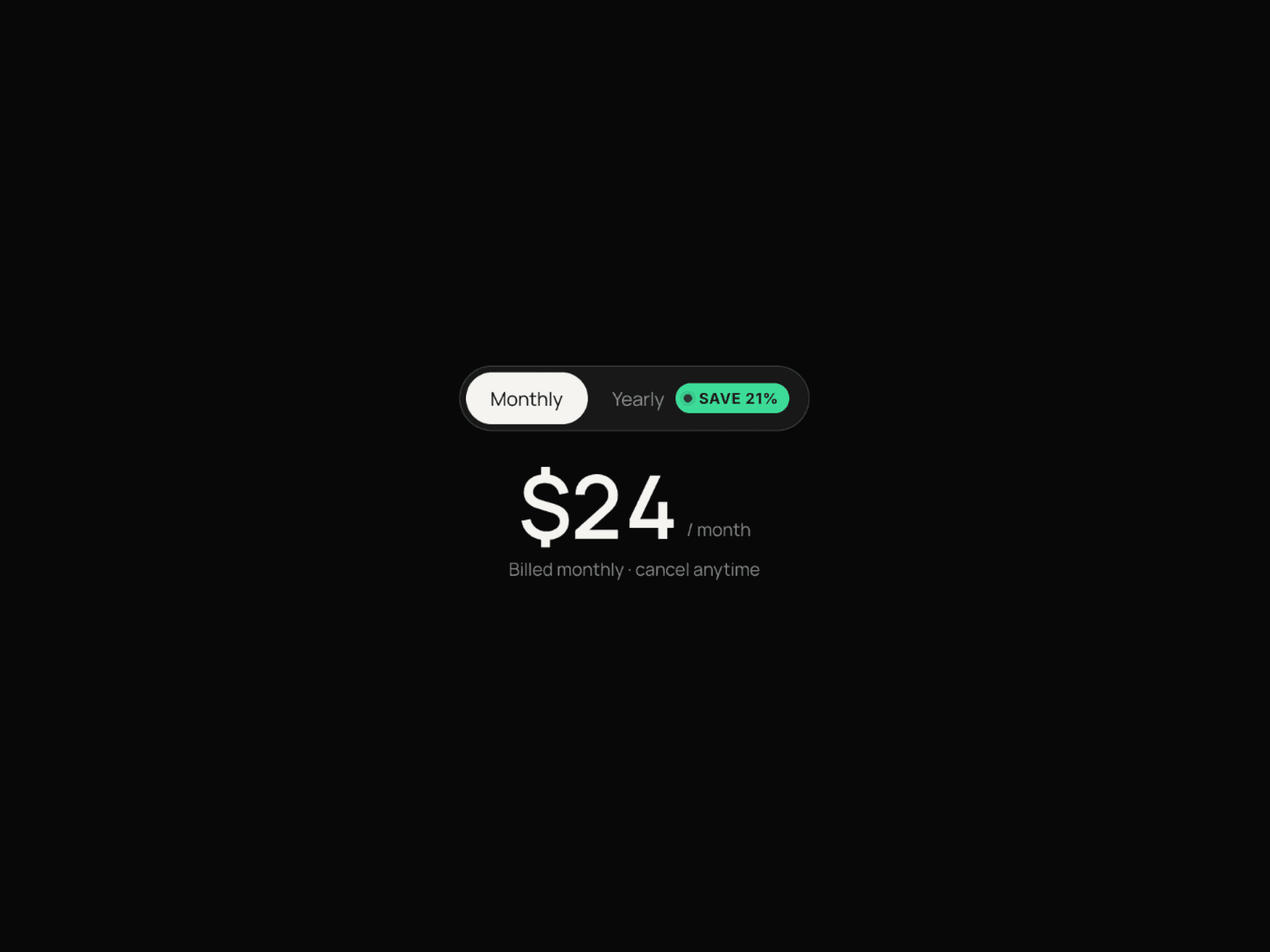 Toggle Price Counter