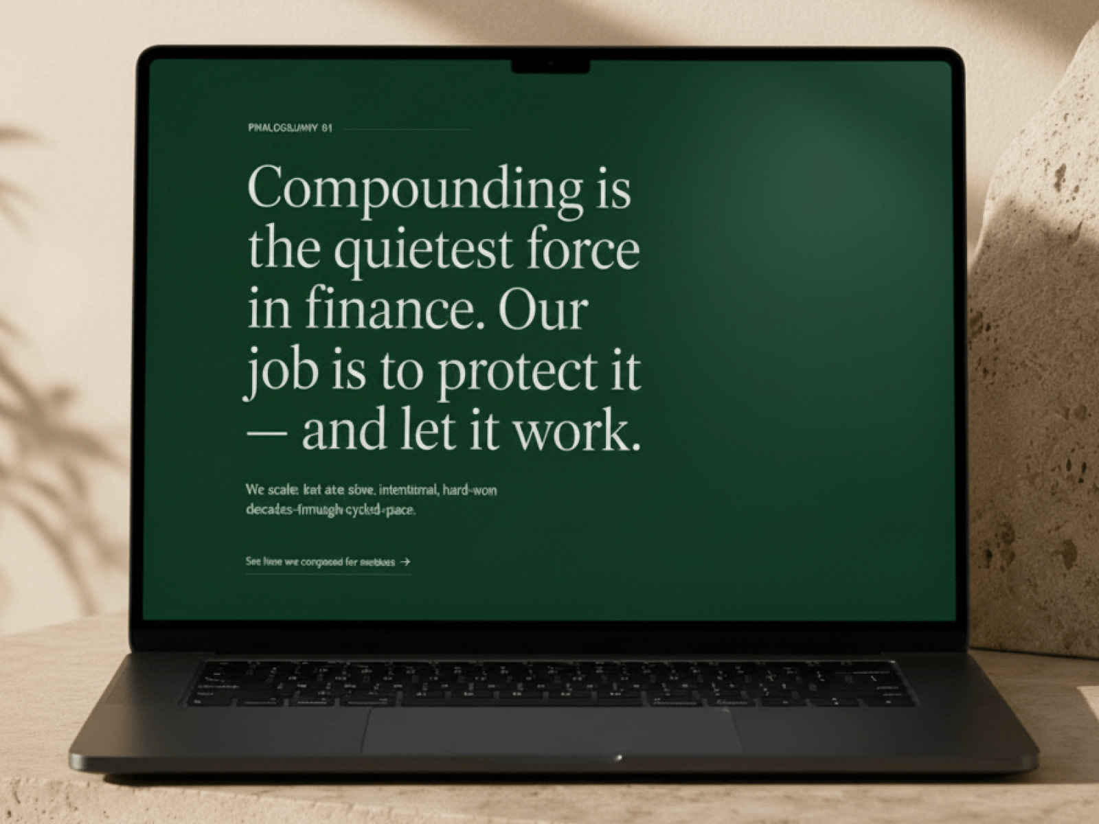 A wealth manager's site has one job before all the others, which is to sound like it will still be there in twenty years.Brookmere does that with one sentence and a lot of empty space.brookmere.framer.website