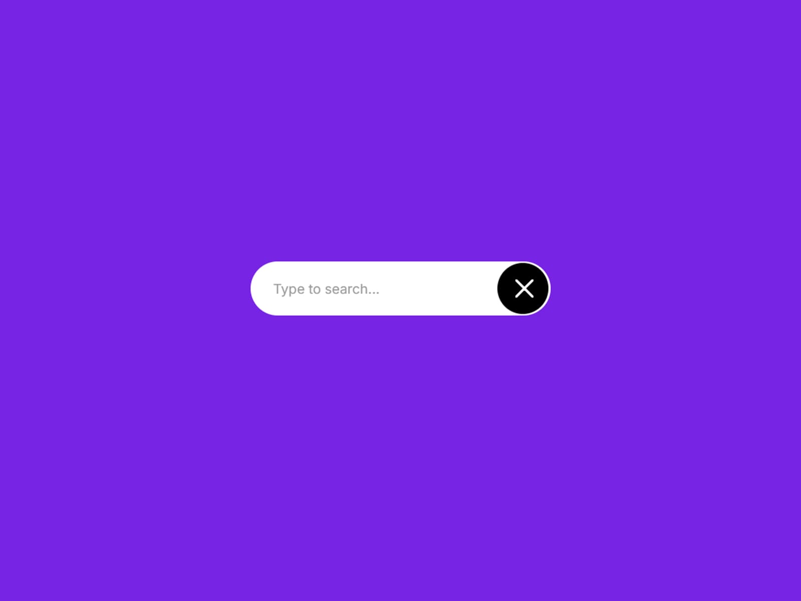 Animated Search Bar