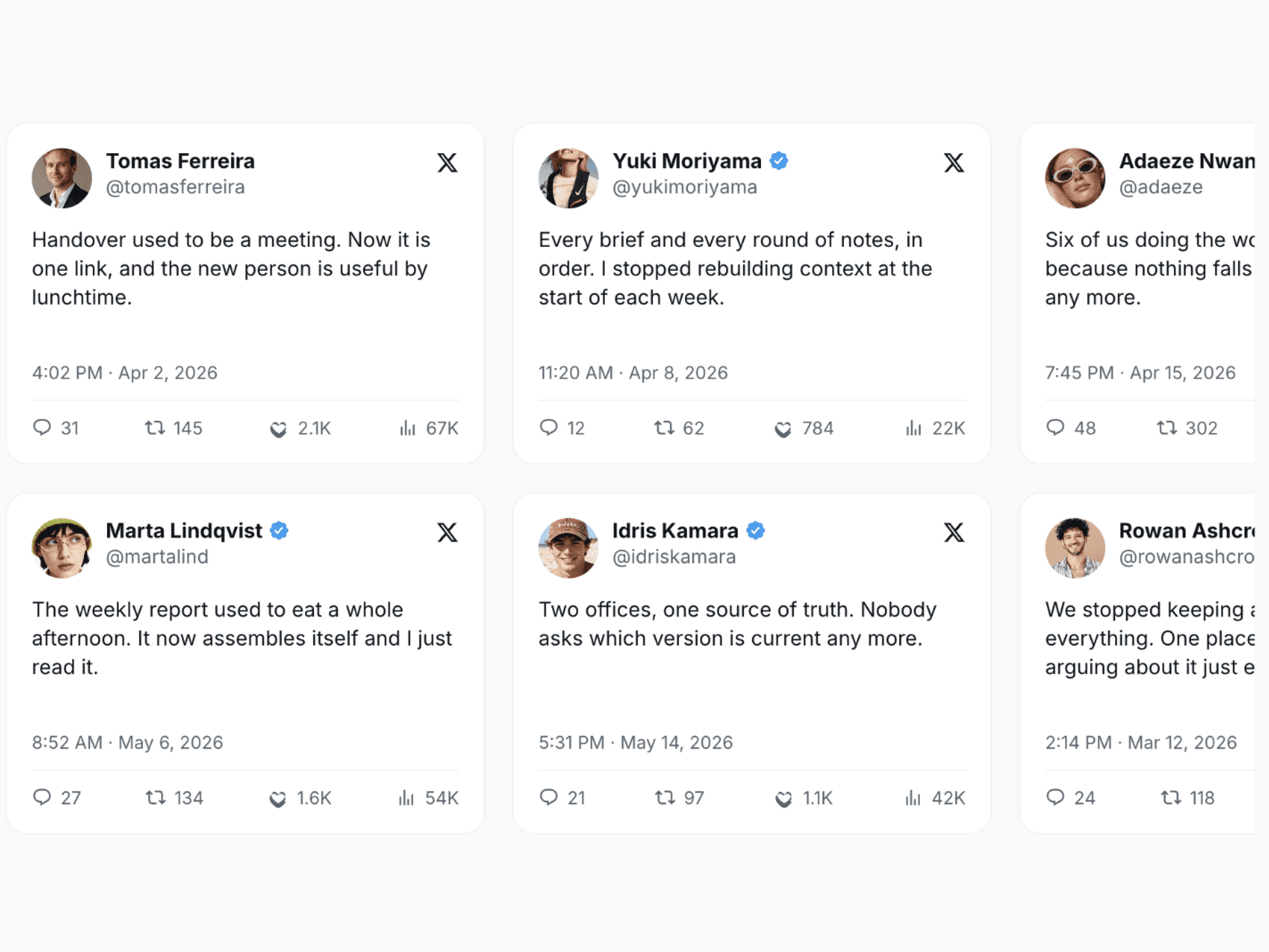 Twitter Testimonials