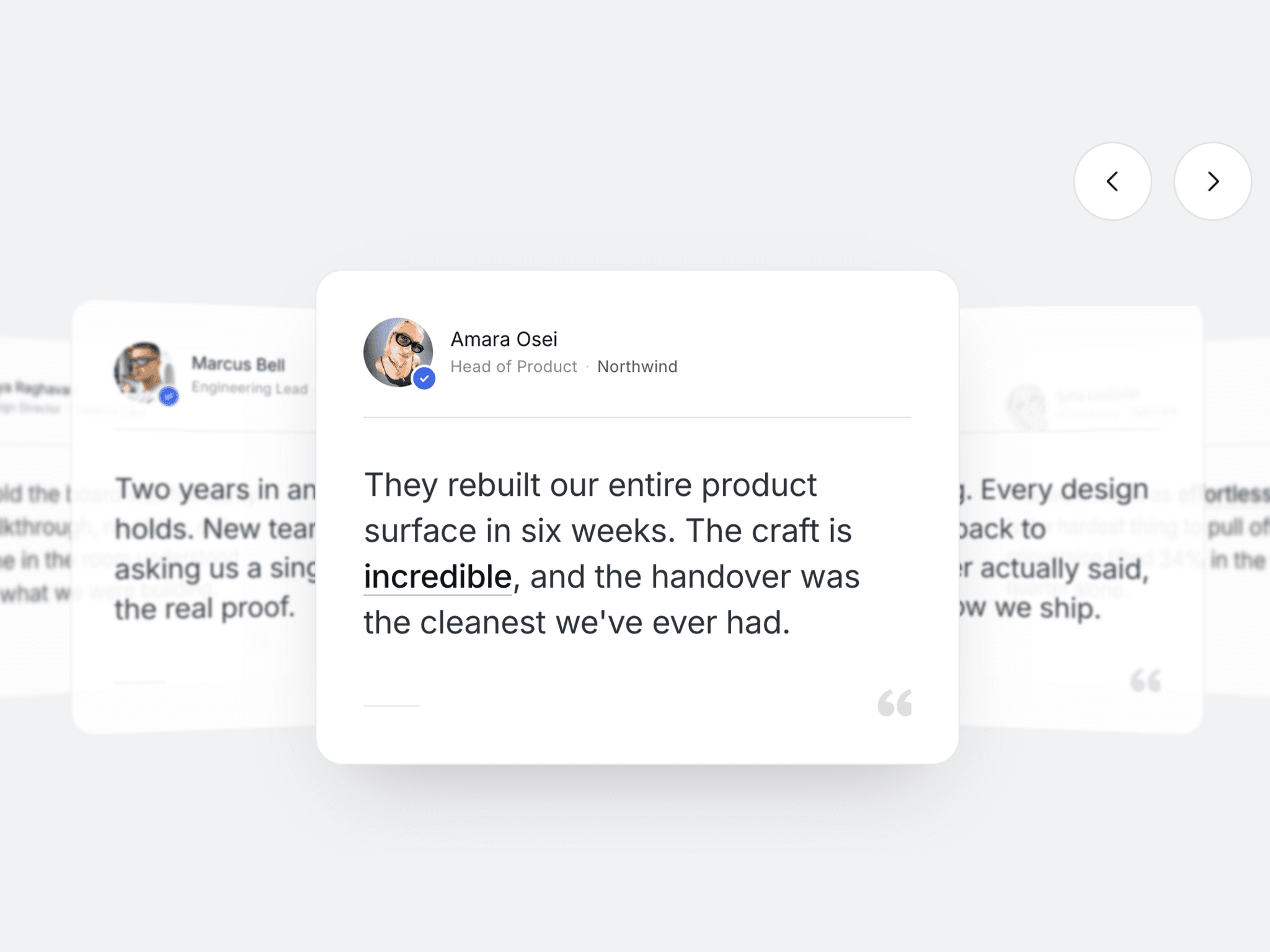 Testimonial Depth