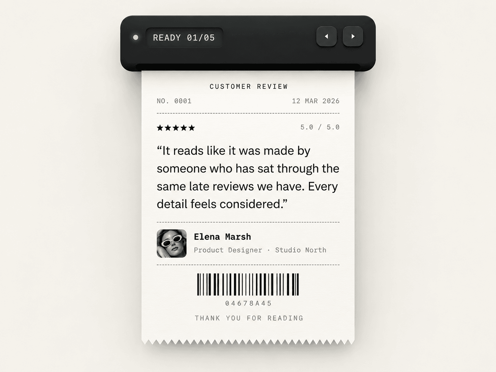 Testimonial Ember