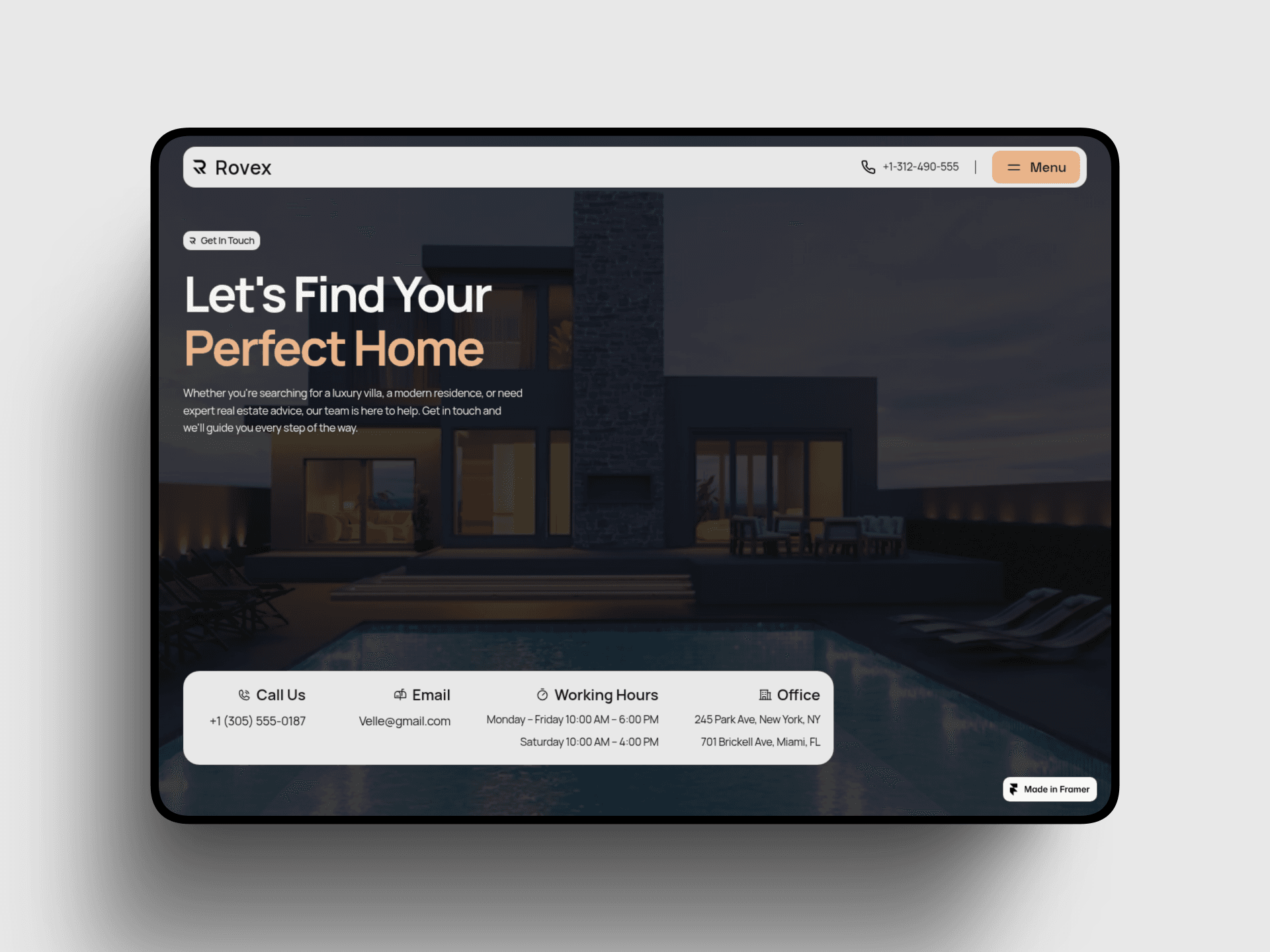 Rovex — Luxury Homes