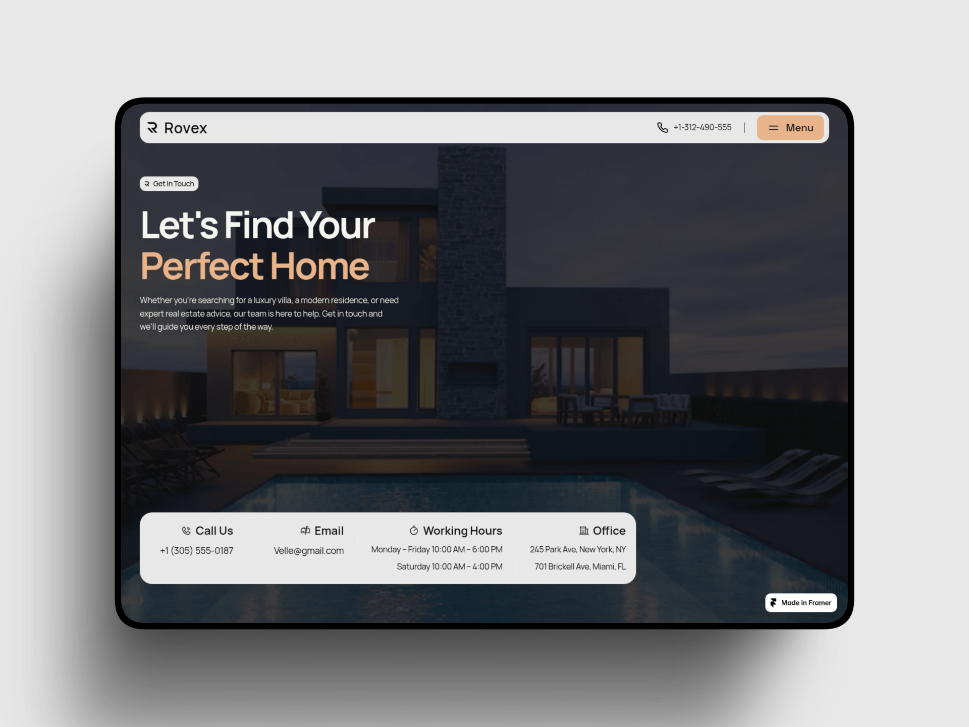 Rovex — Luxury Homes