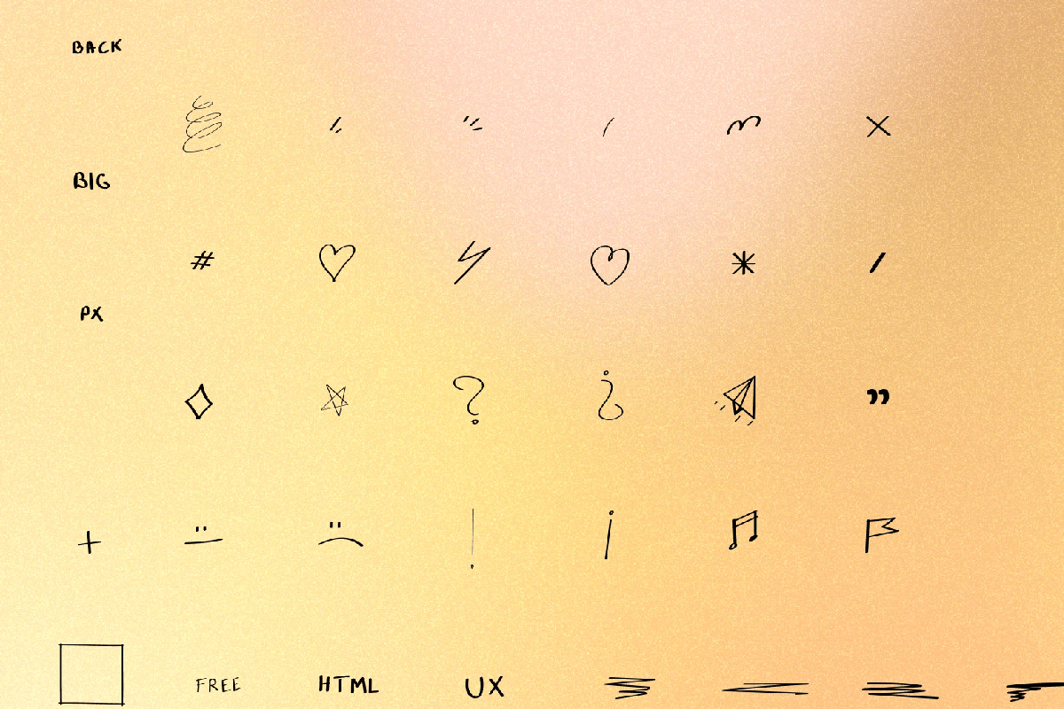Hand-Drawn Wireframe