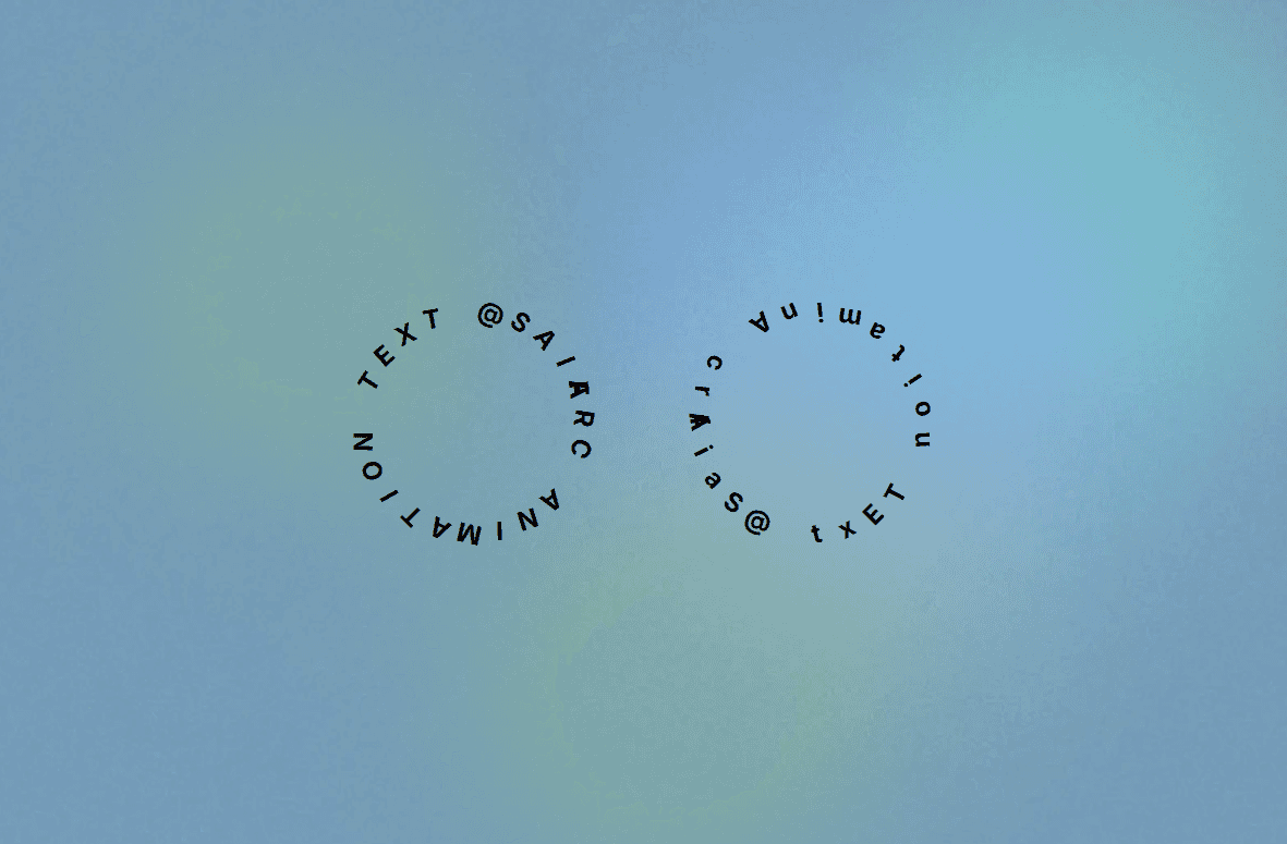 Rotating Arc Text