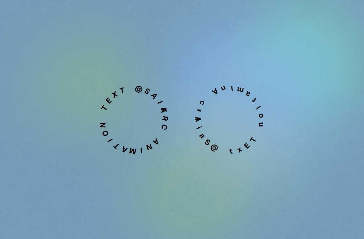Rotating Arc Text