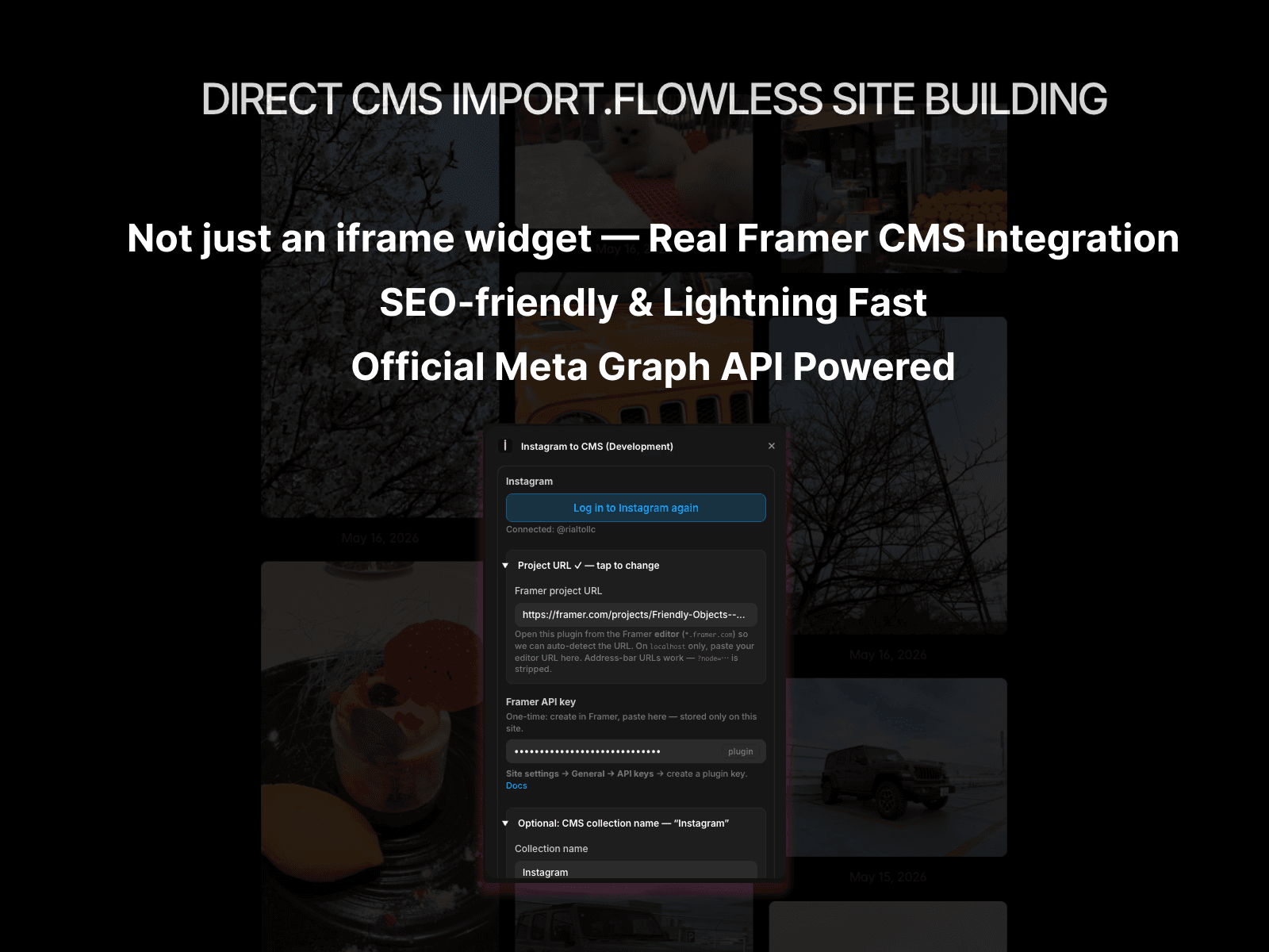 Social Feed to CMS