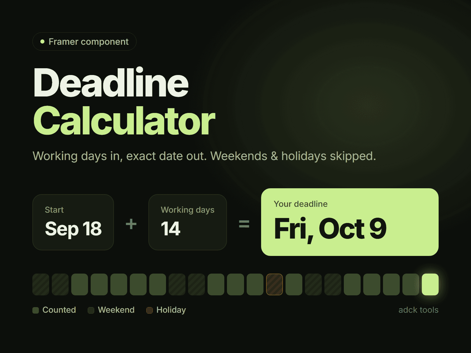Deadline Calculator