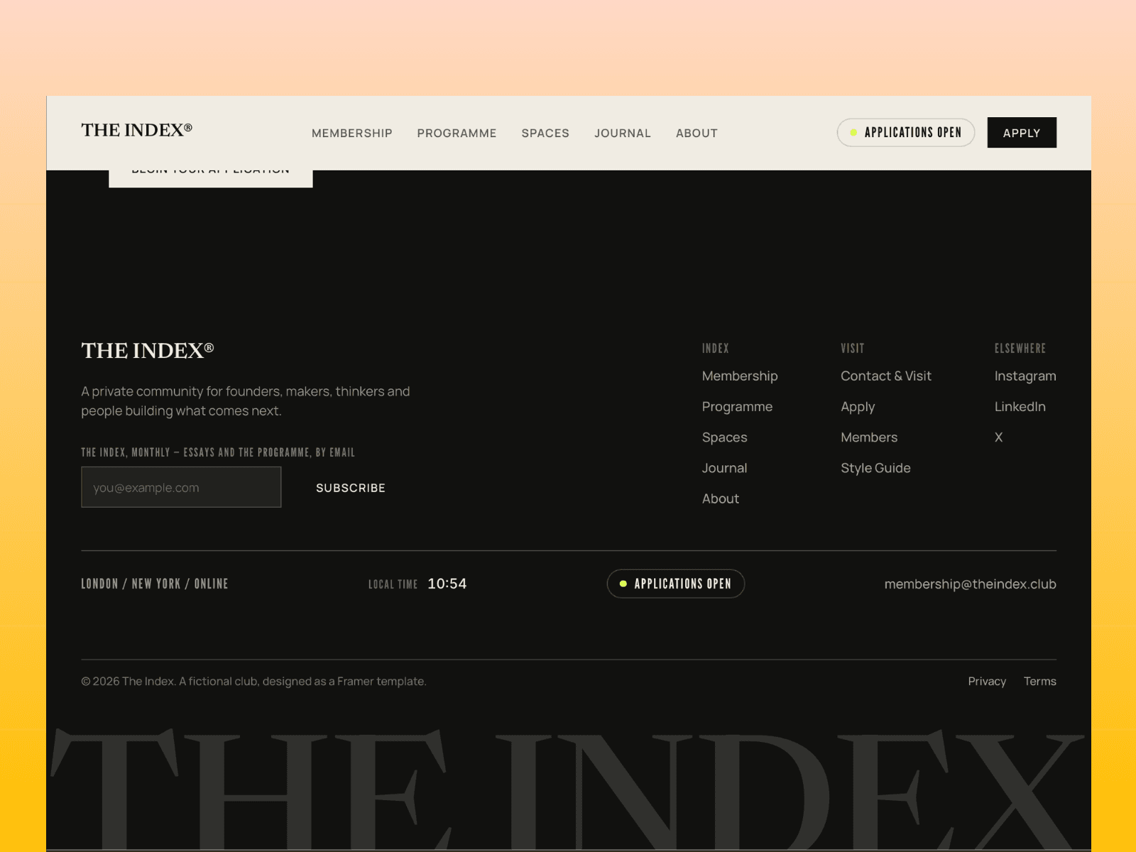 The Index